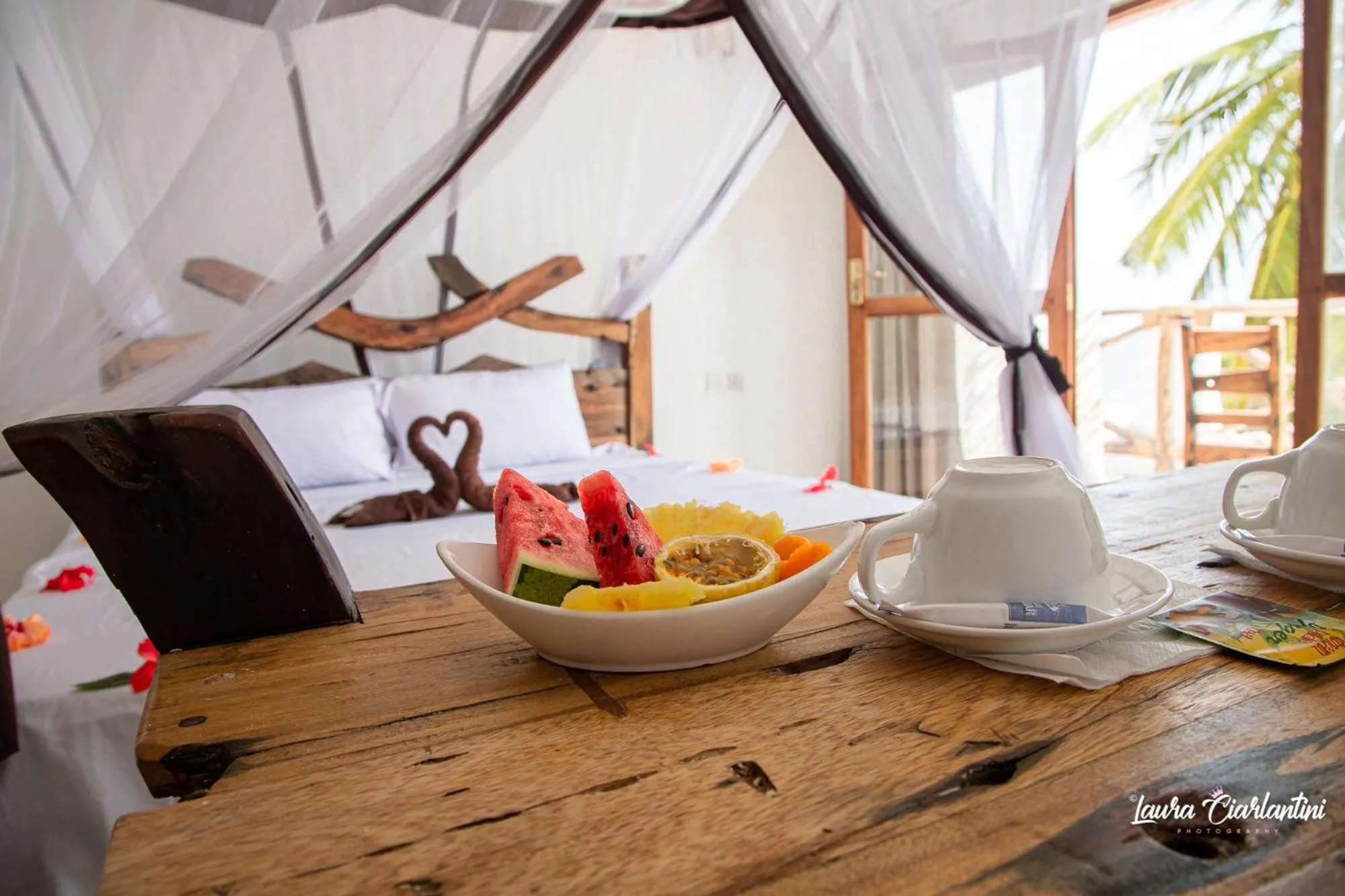 Bed in Uroa Zanzibar Vera Beach Hotel by Moonshine