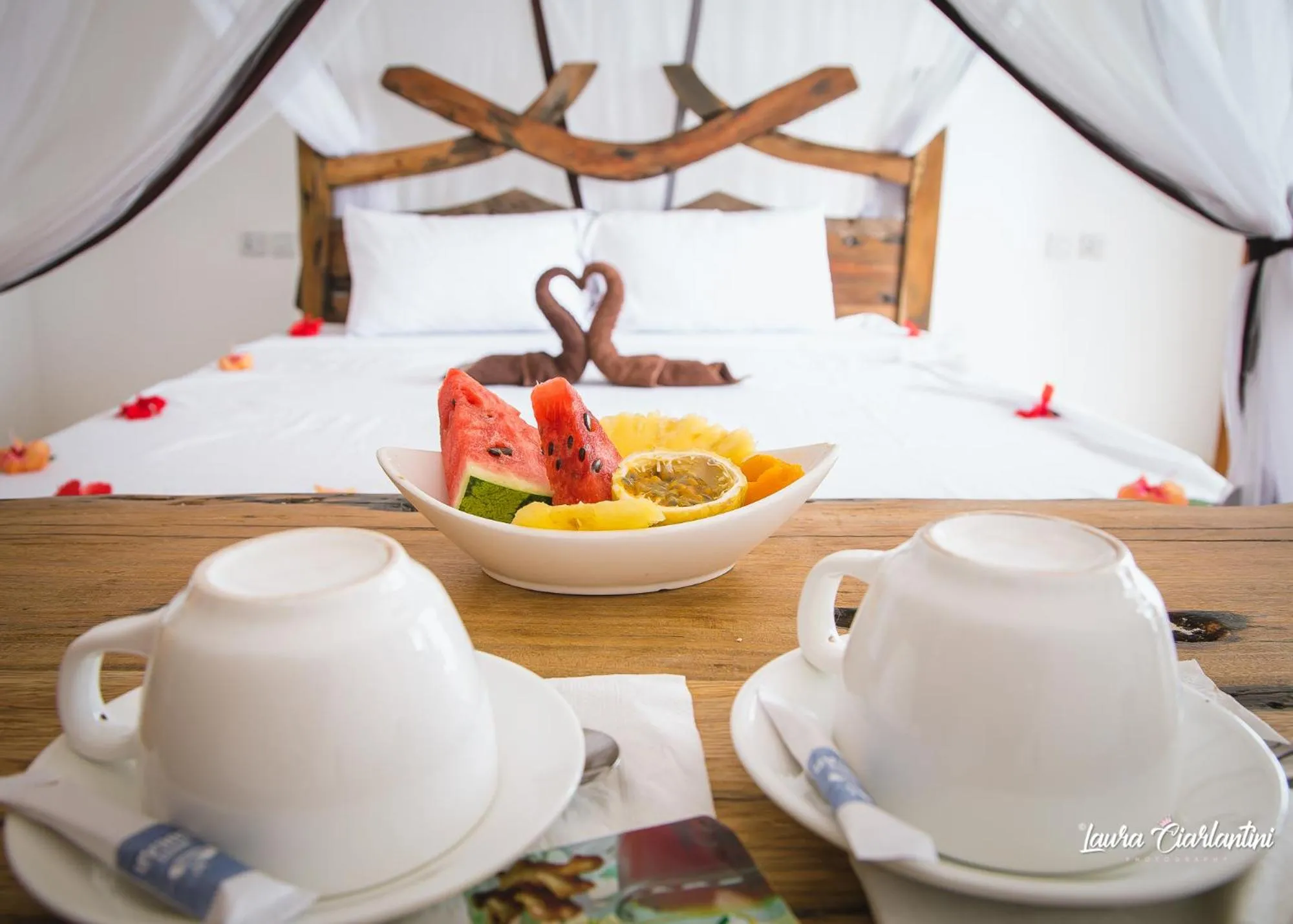 Bed in Uroa Zanzibar Vera Beach Hotel by Moonshine