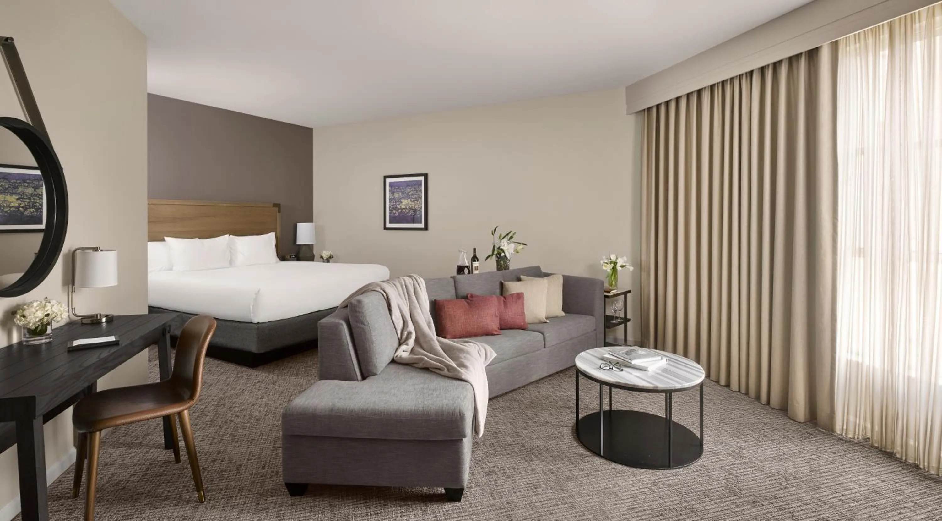 Photo of the whole room, Bed in Hyatt Regency Sonoma Wine Country