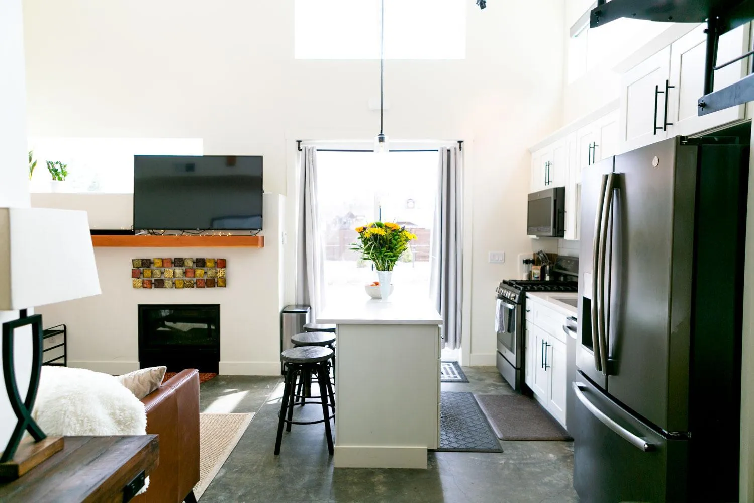 Seating area in LUX Modern Chalet, Pool & Hot Tub, 10 Mins to the Mountain & Incredible Views