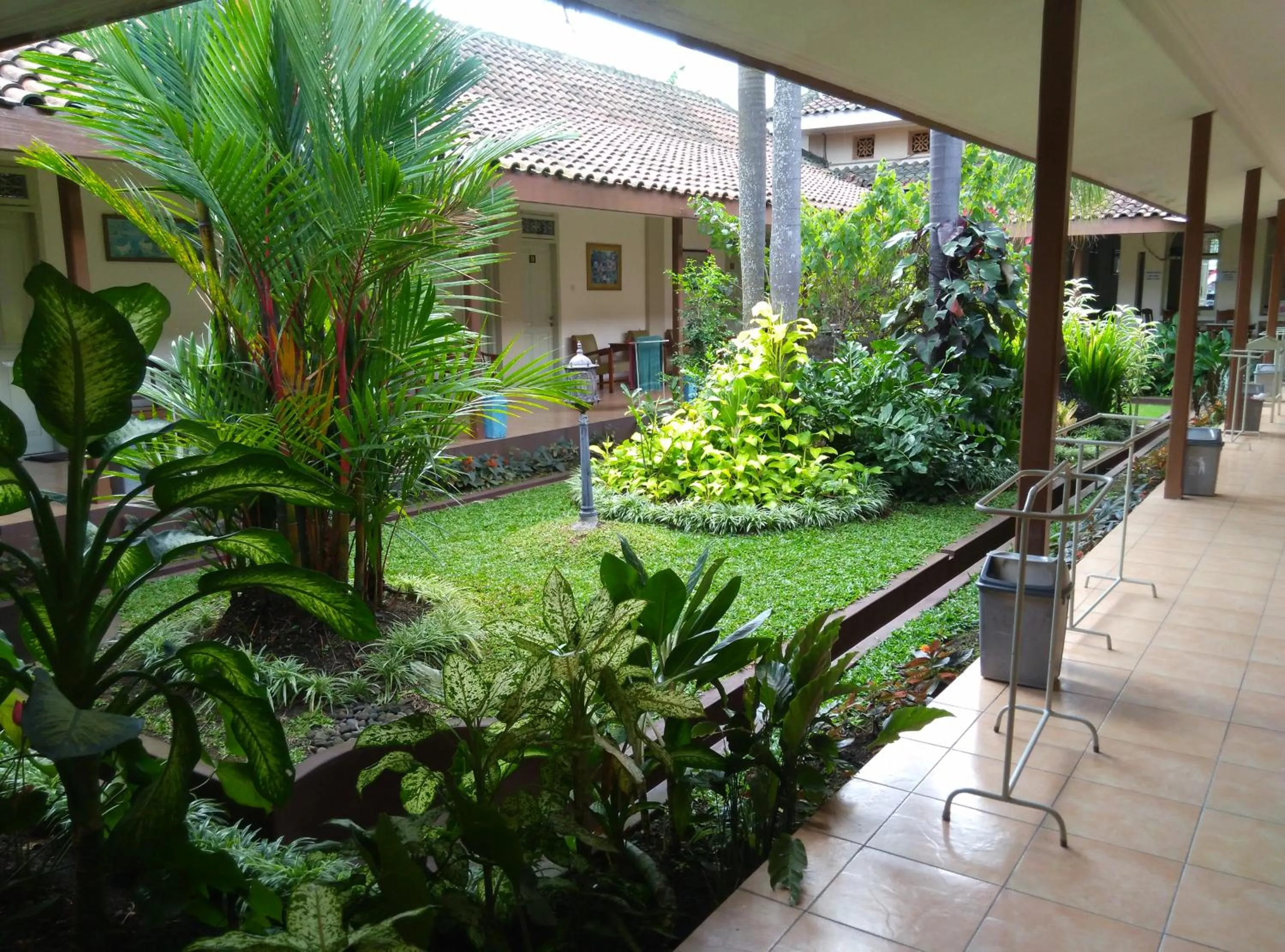 Garden view in Hotel Besar Purwokerto