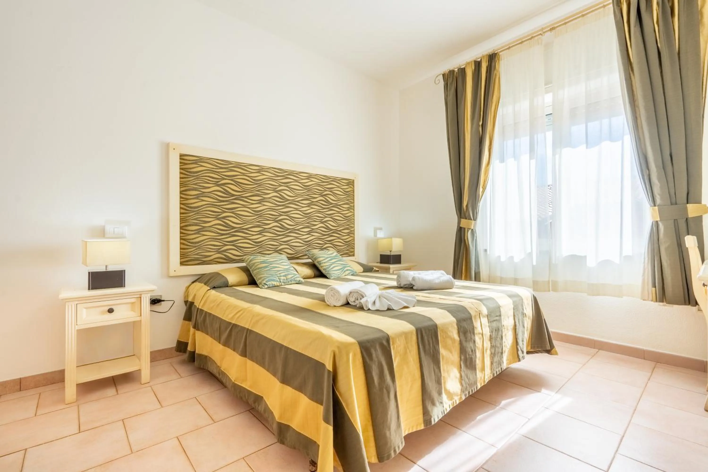 Bed in A.I.R. Hotel Gabbiano