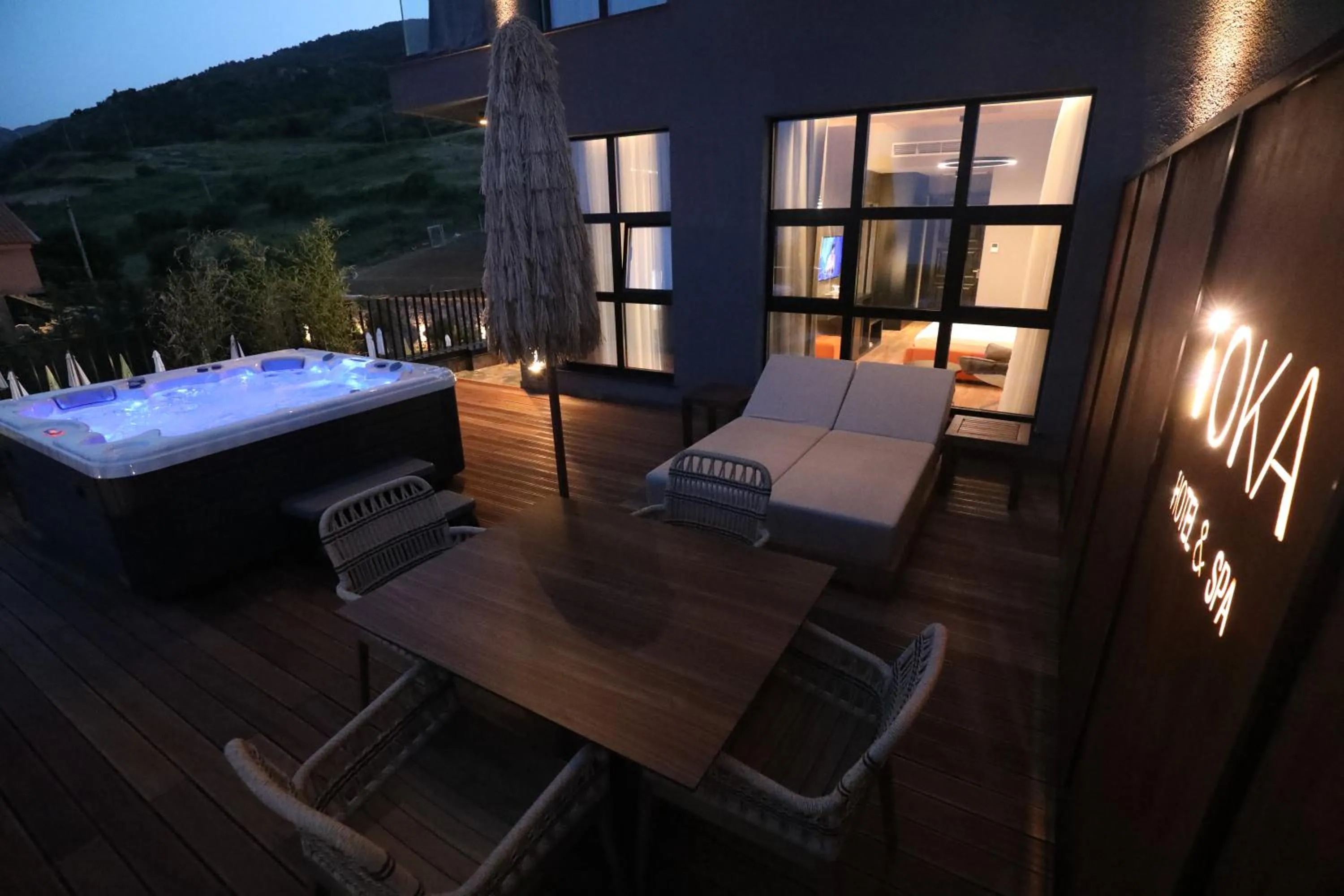 Patio in Toka Hotel Restaurant