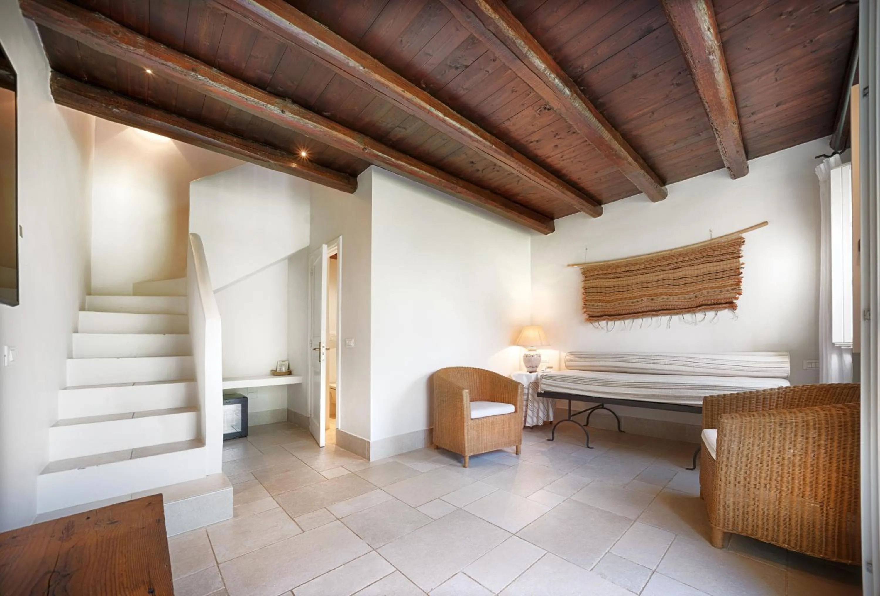 Seating area, Bed in Masseria Degli Ulivi - Noto