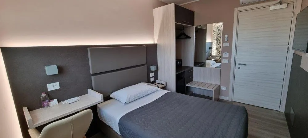 Bed in Art Hotel Udine