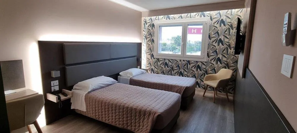 Bed in Art Hotel Udine