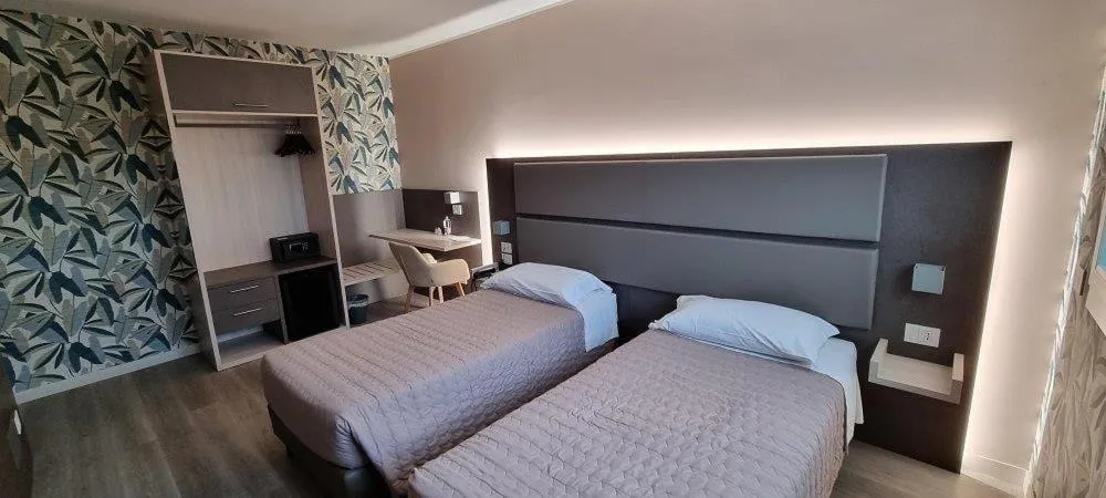 Bed in Art Hotel Udine