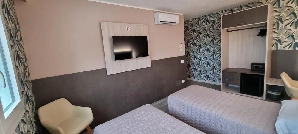 Bed in Art Hotel Udine