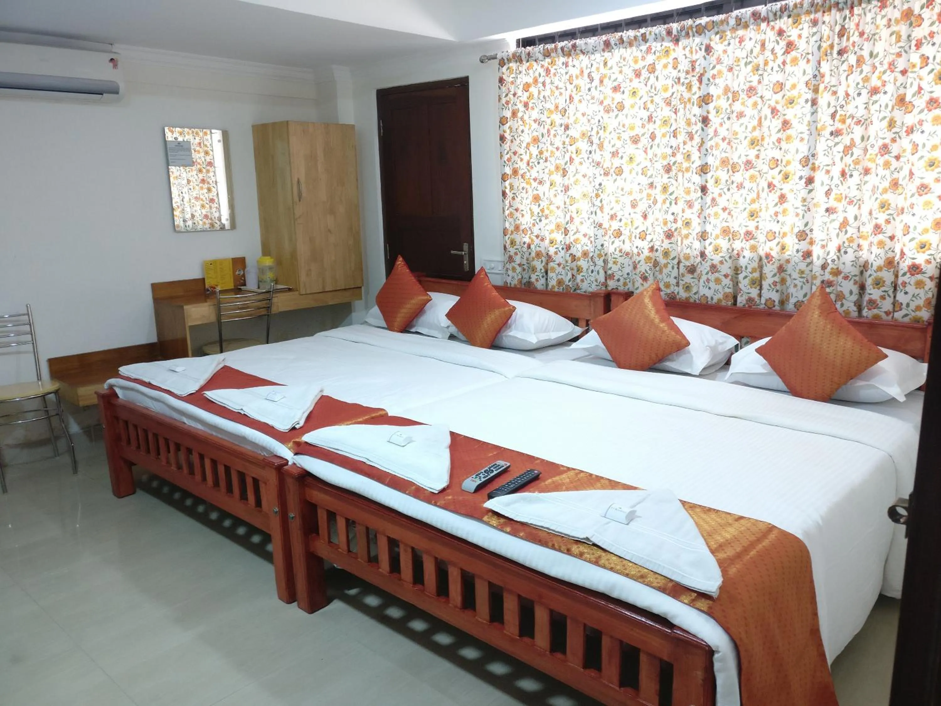 Bed in A V Residency