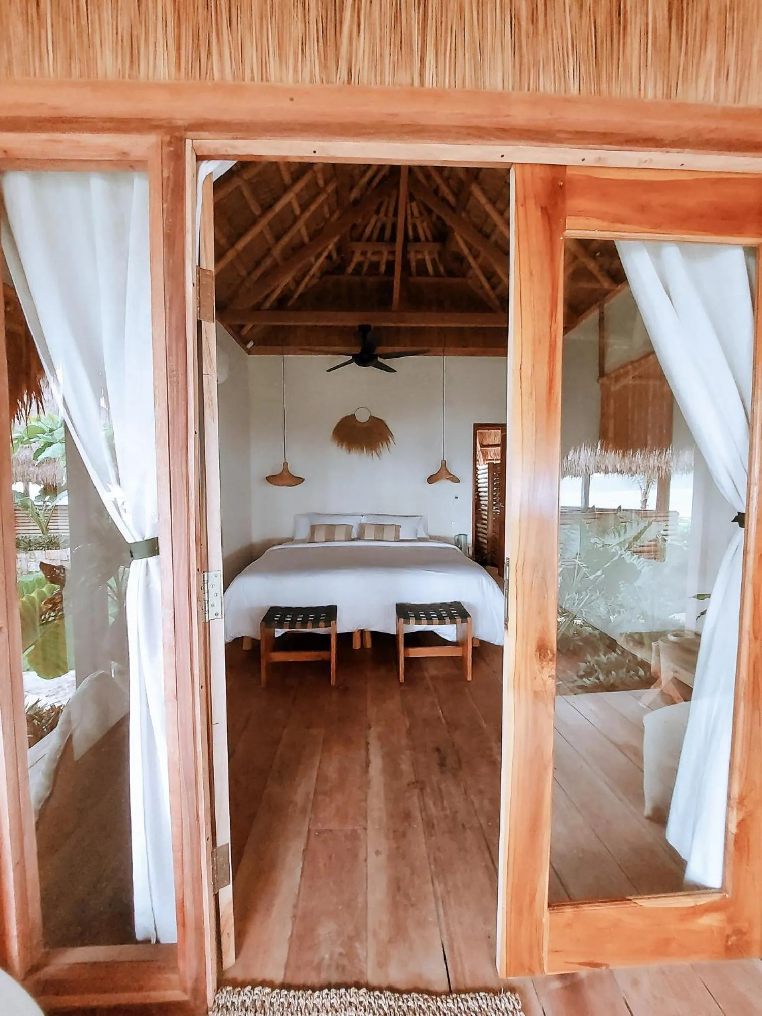 Bed in Sumba Beach House