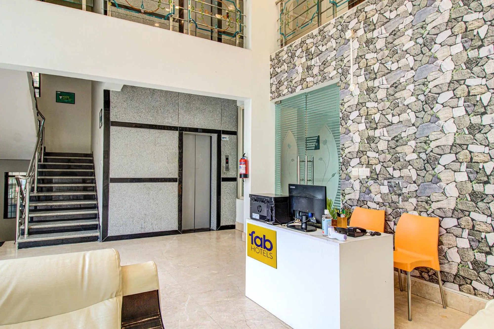 Lobby or reception in FabHotel Emara Grand - HAL Old Airport Road