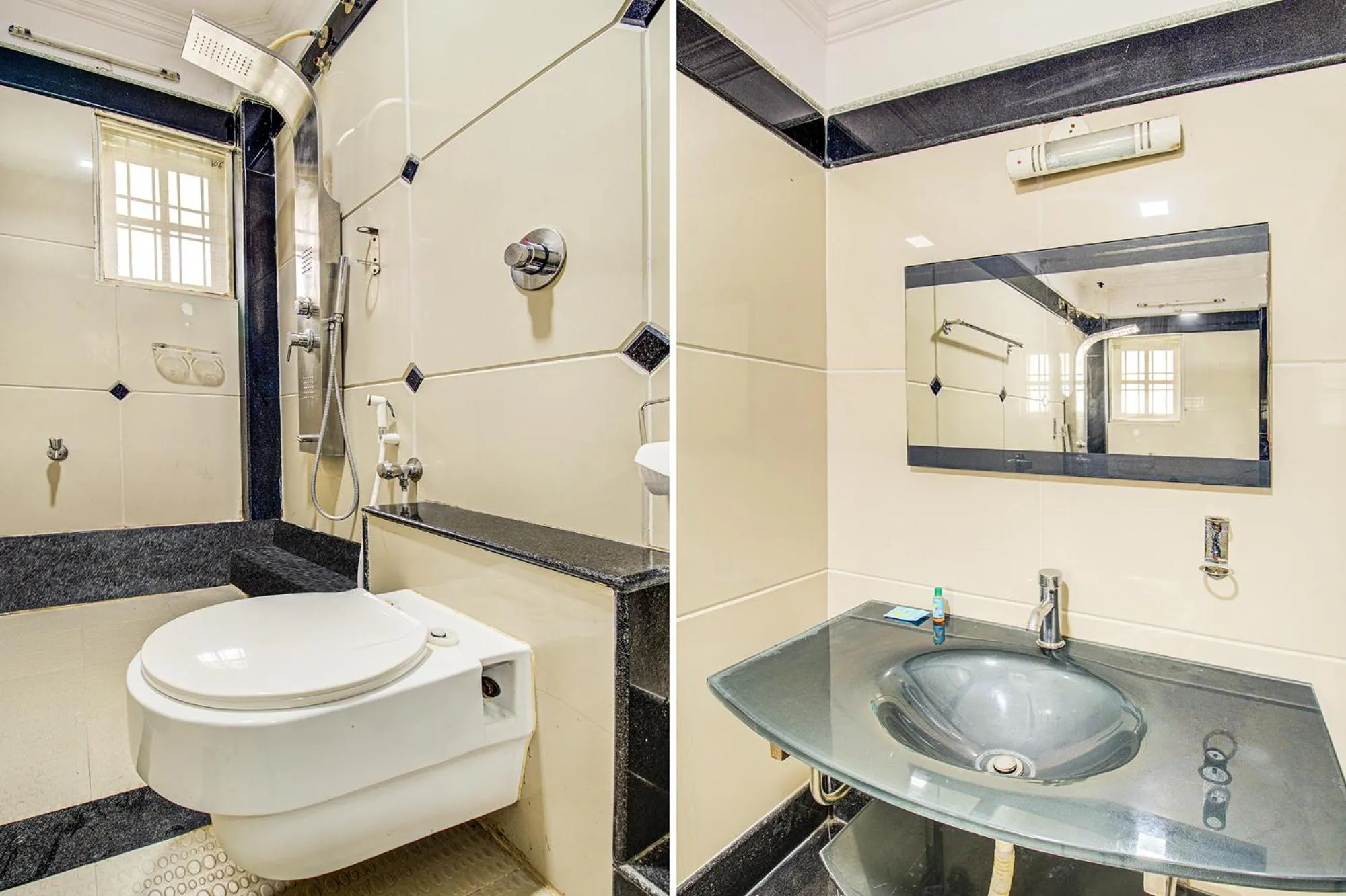 Bathroom in FabHotel Emara Grand - HAL Old Airport Road