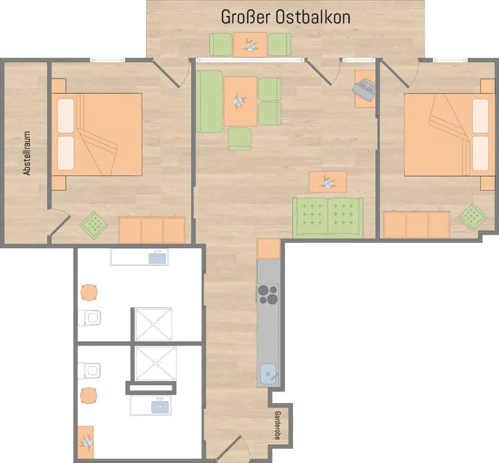 Floor plan in Das Bäckergut am Haldensee