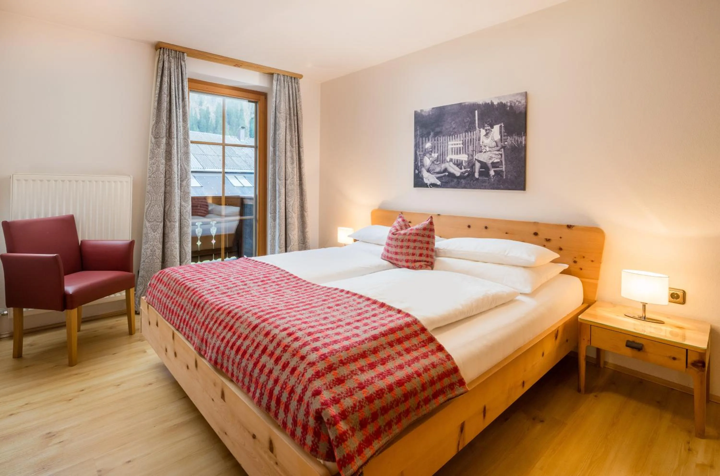 Bed in Das Bäckergut am Haldensee