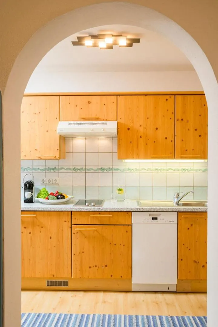 Kitchen or kitchenette in Das Bäckergut am Haldensee