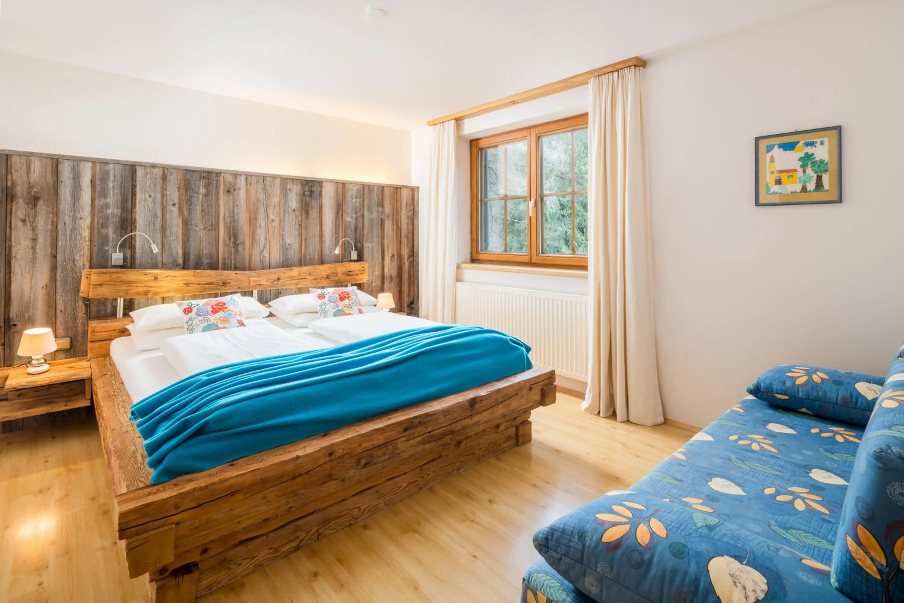 Bed in Das Bäckergut am Haldensee