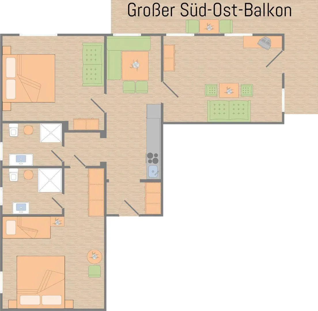 Floor plan in Das Bäckergut am Haldensee