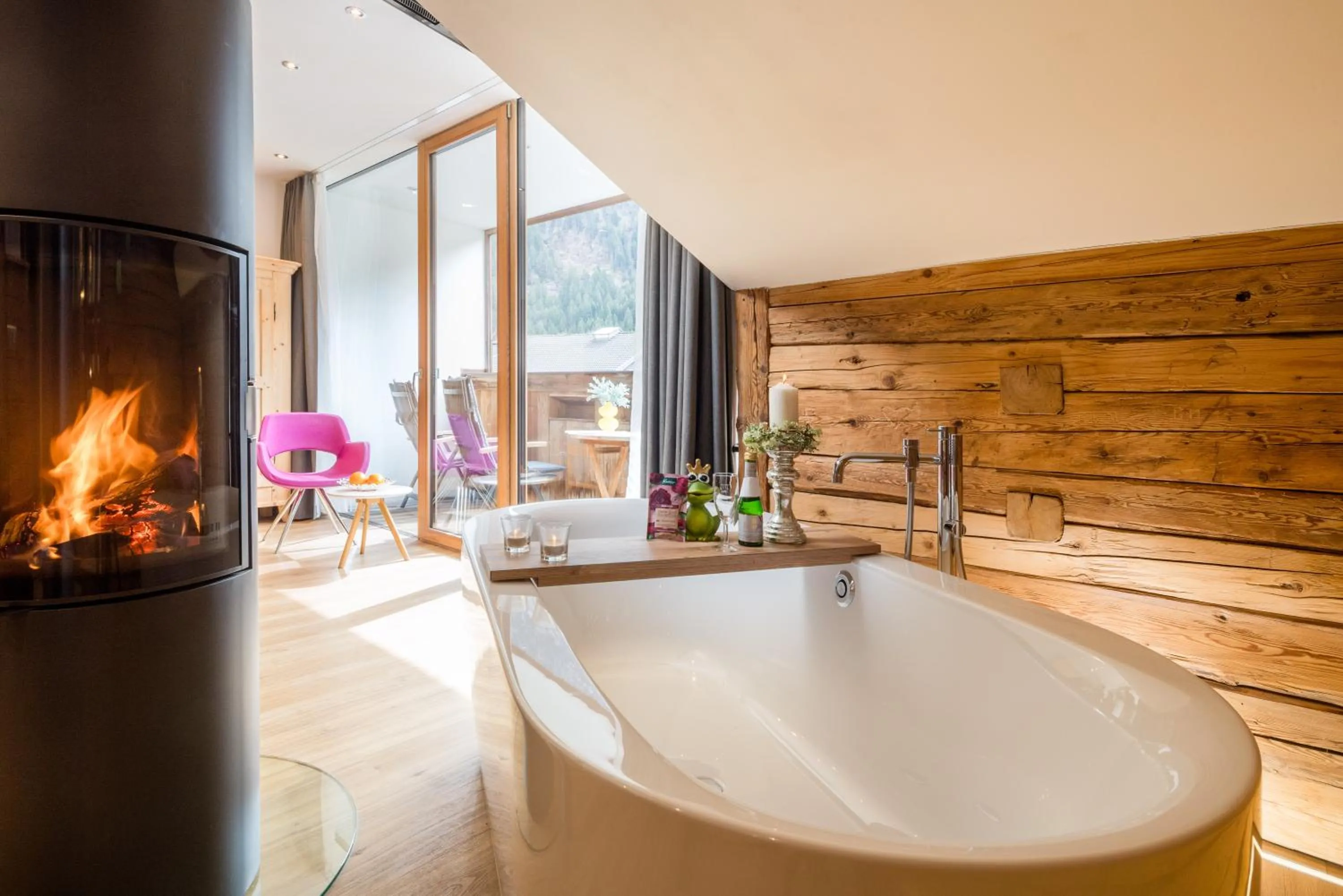 Living room in Das Bäckergut am Haldensee