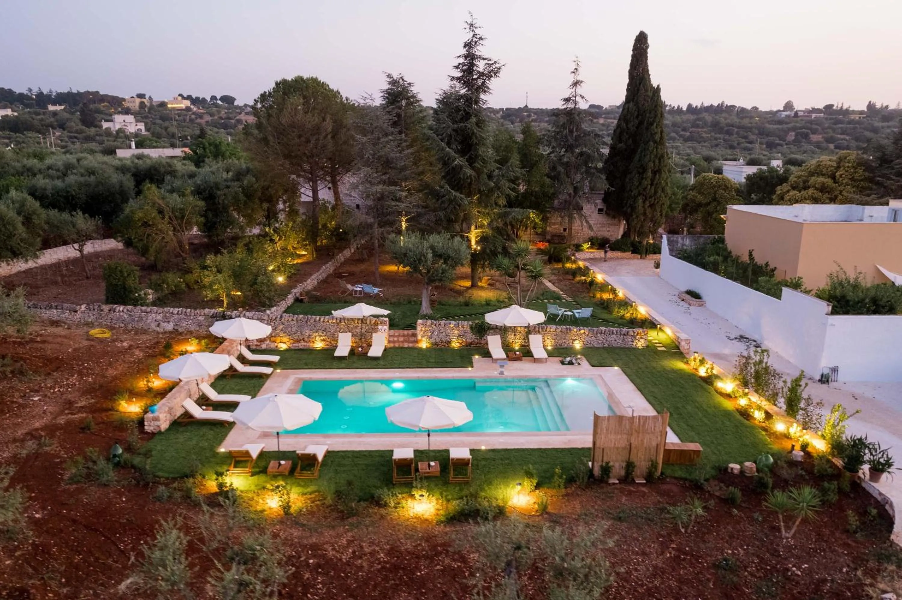 Bird's eye view in Villa Sardella