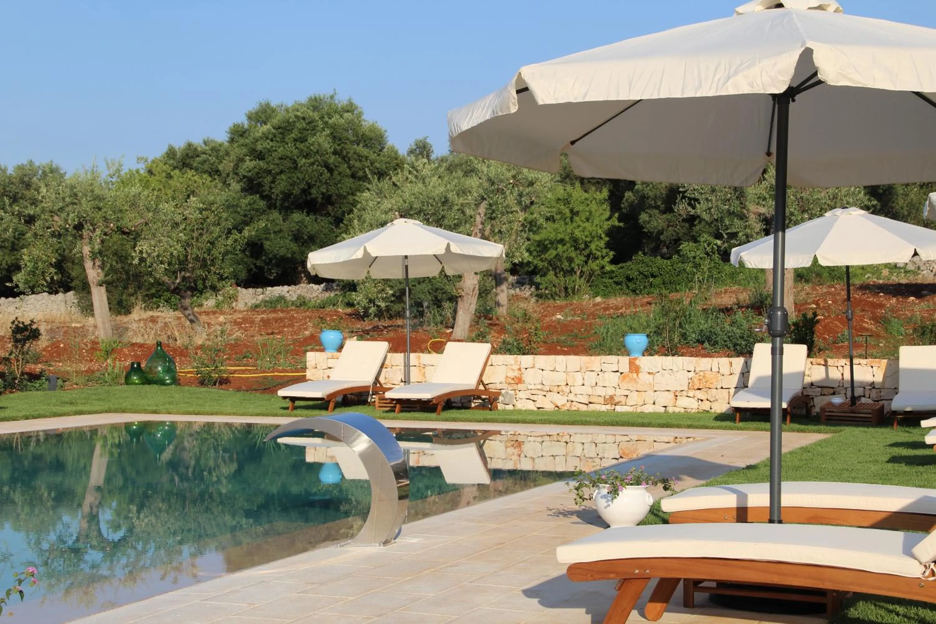 Pool view in Villa Sardella