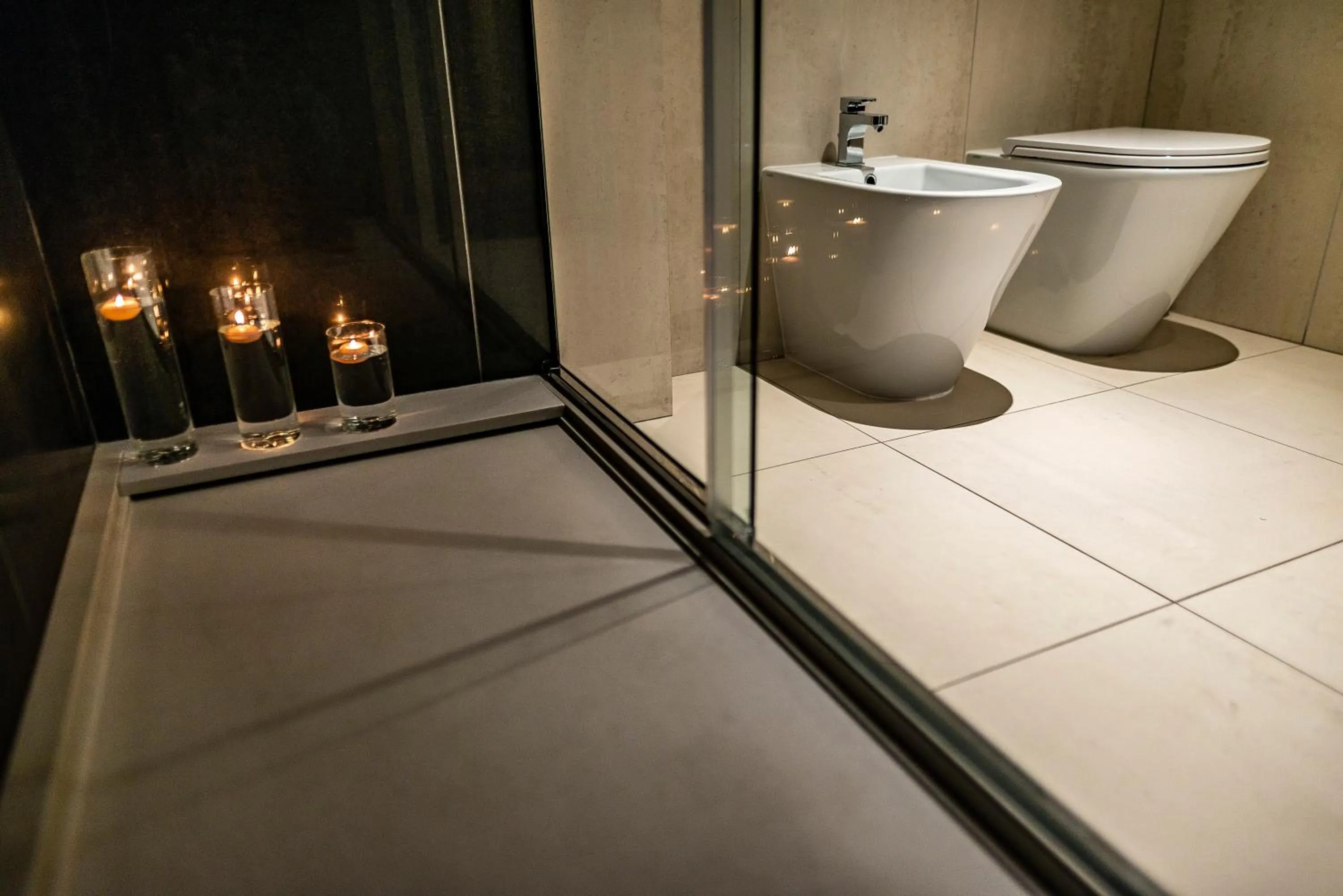 Shower in Hotel Grande Italia