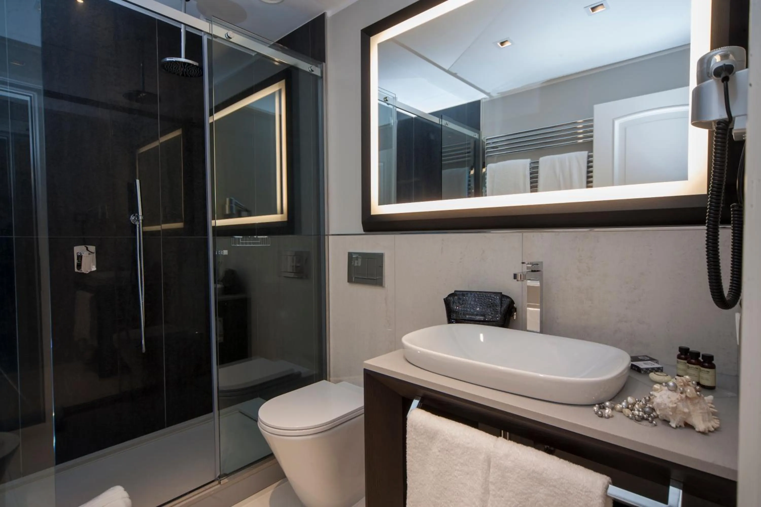 Shower in Hotel Grande Italia