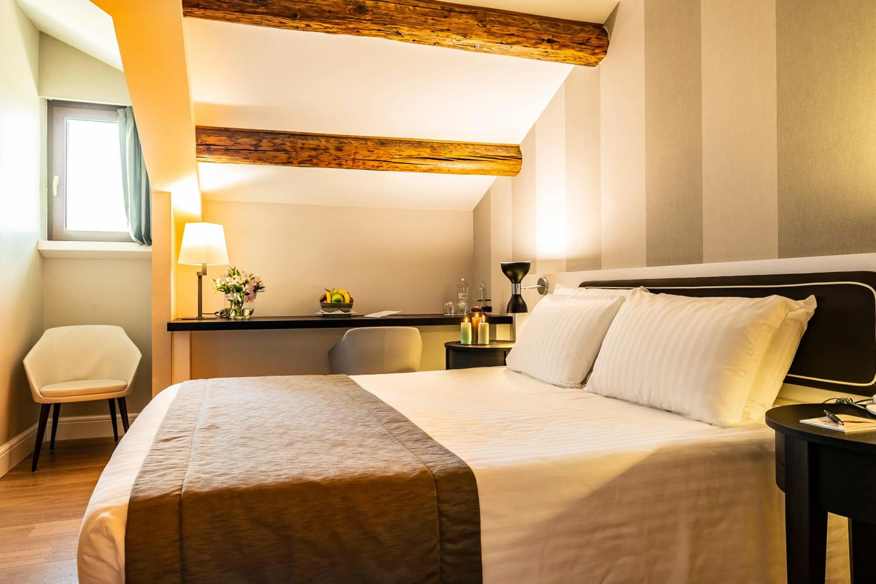 Bed in Hotel Grande Italia