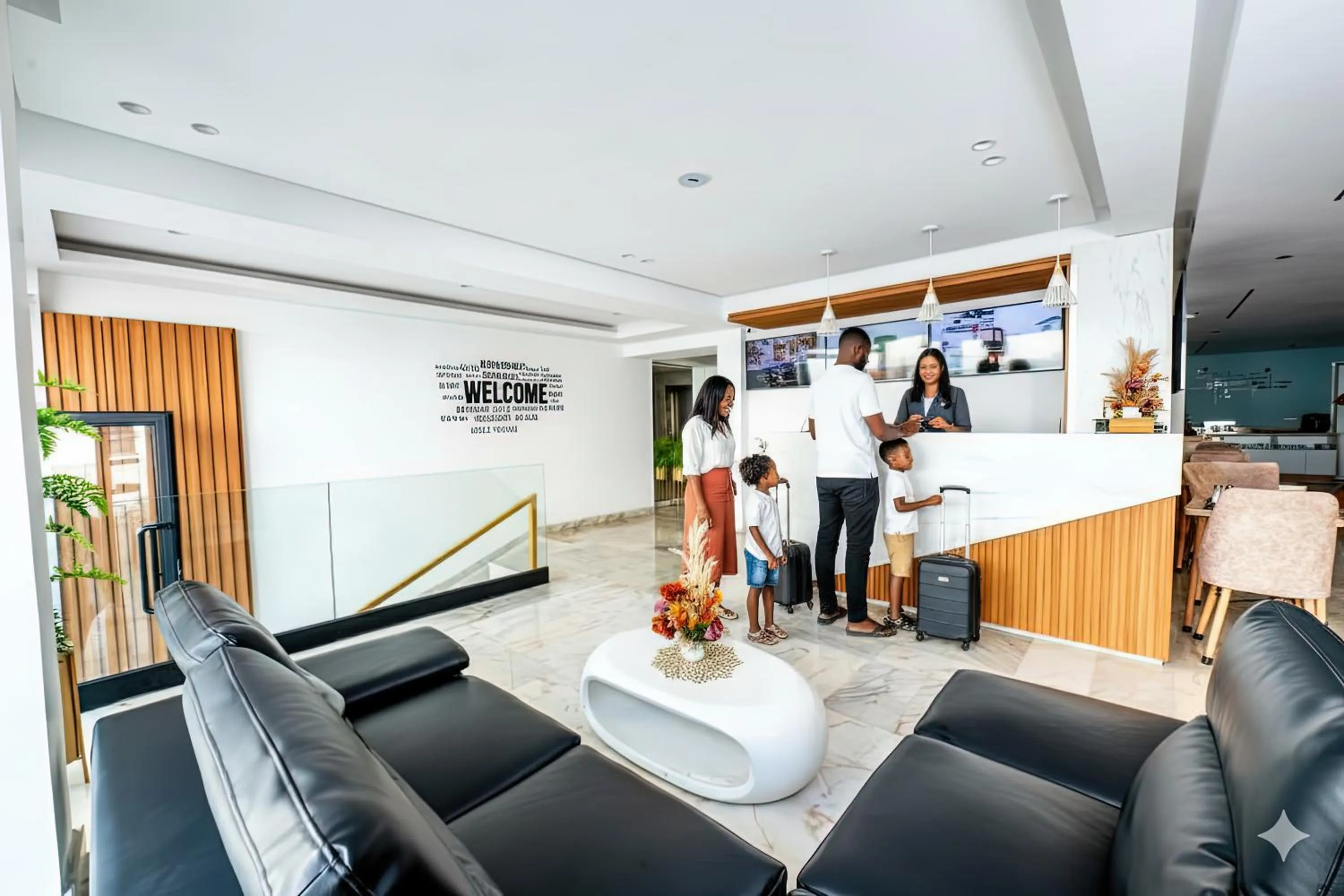 Lobby or reception in Family Aparthotel