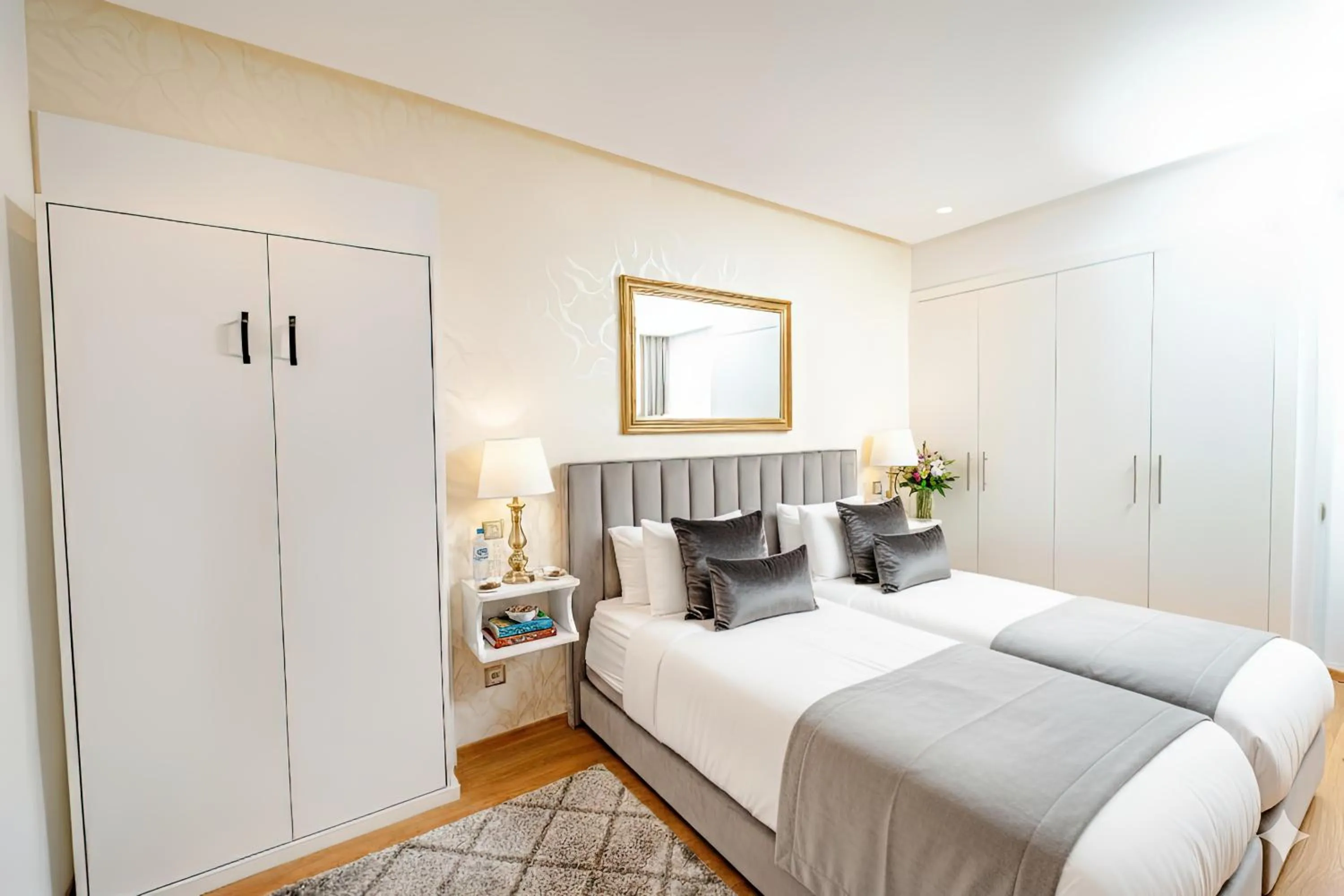 Bed in Family Aparthotel