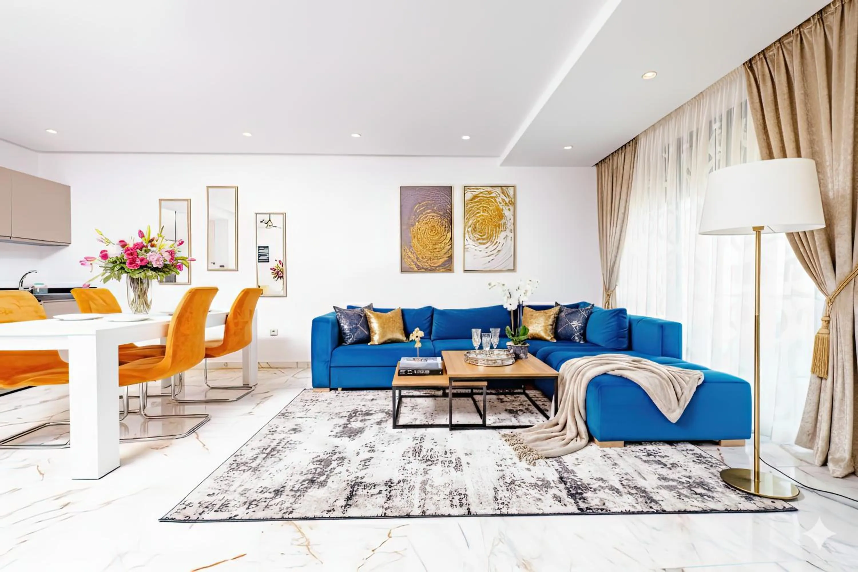 Living room in Family Aparthotel