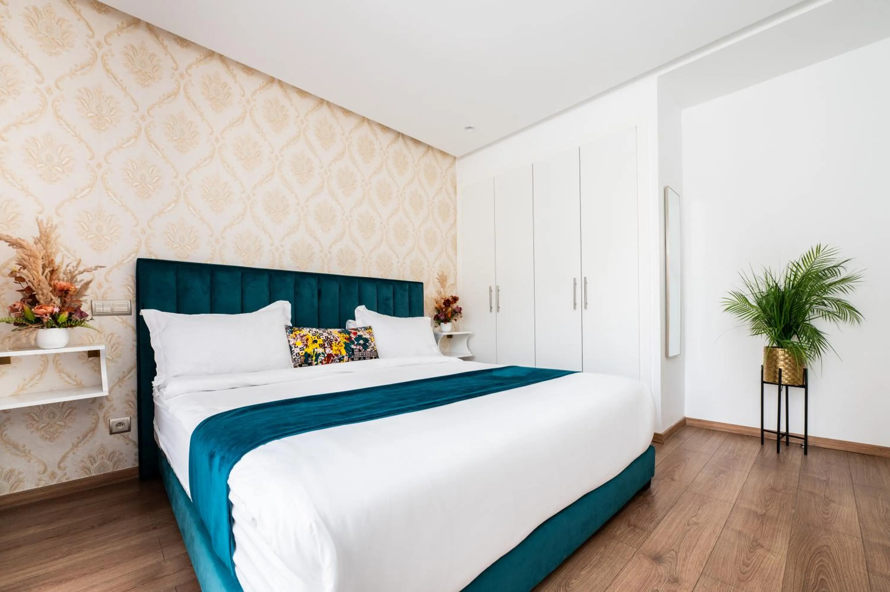 Bed in Family Aparthotel