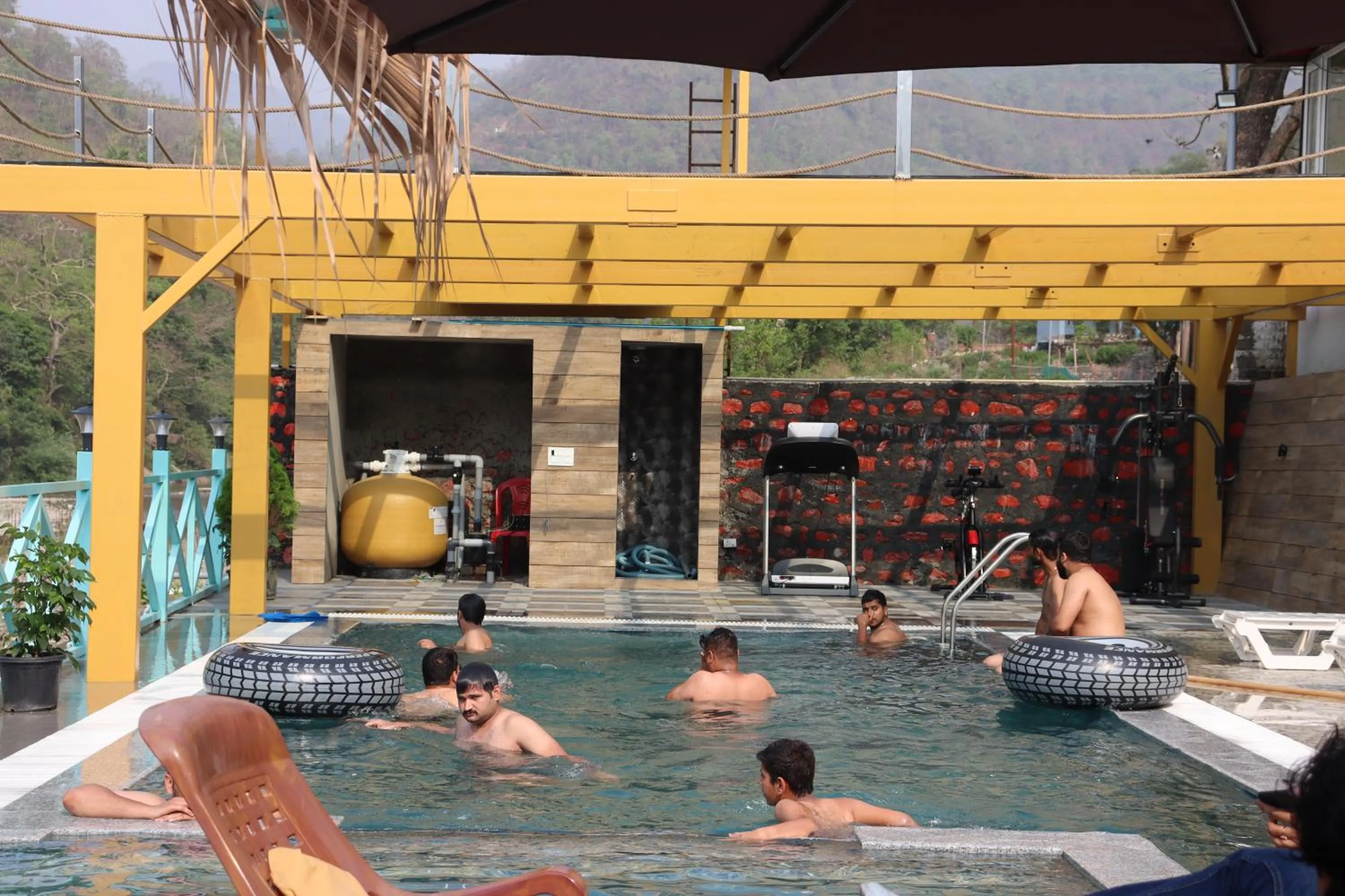 Swimming pool in MR River Resort - Mohanchatti Rishikesh