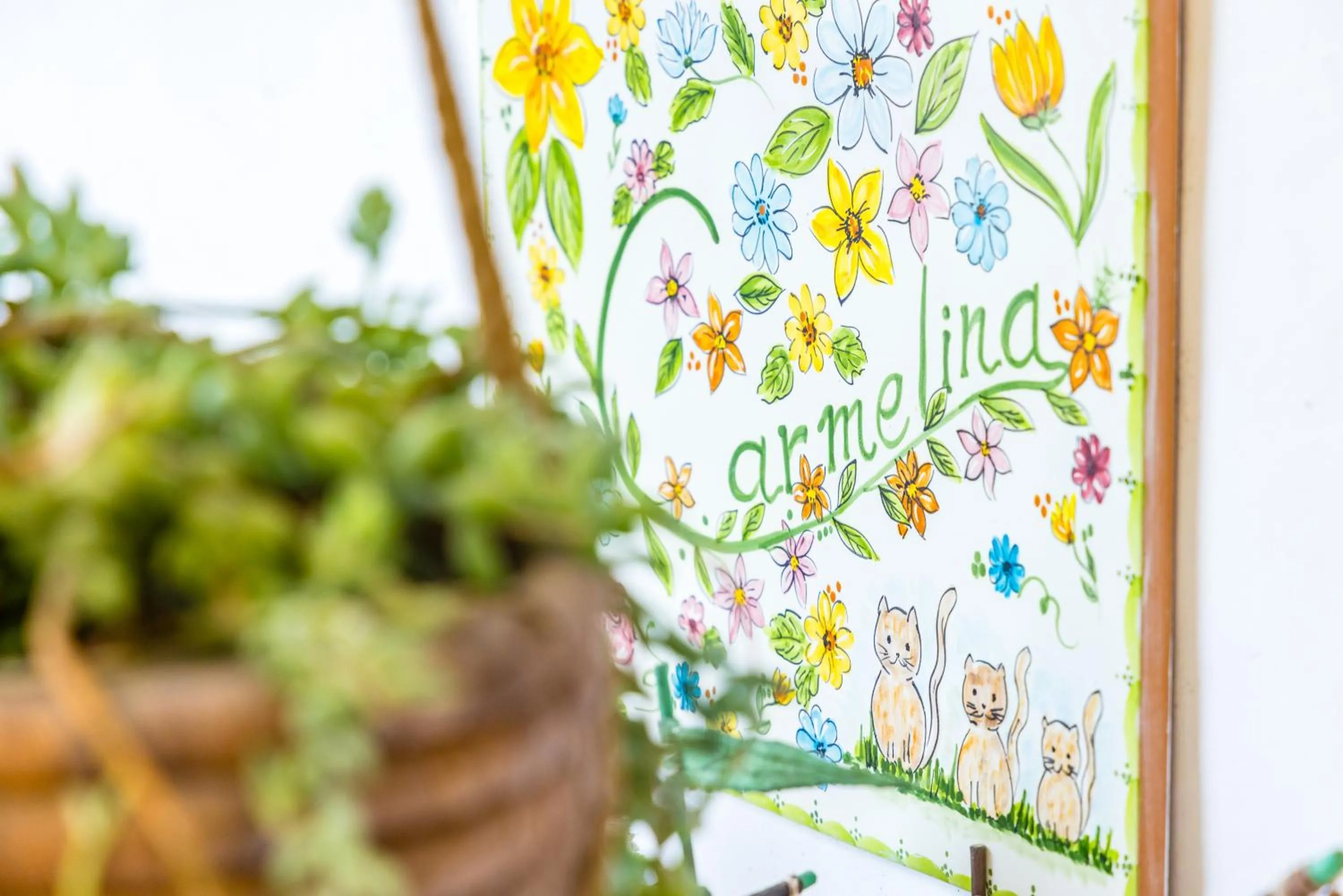 Decorative detail in Orchid Corner Guesthouse