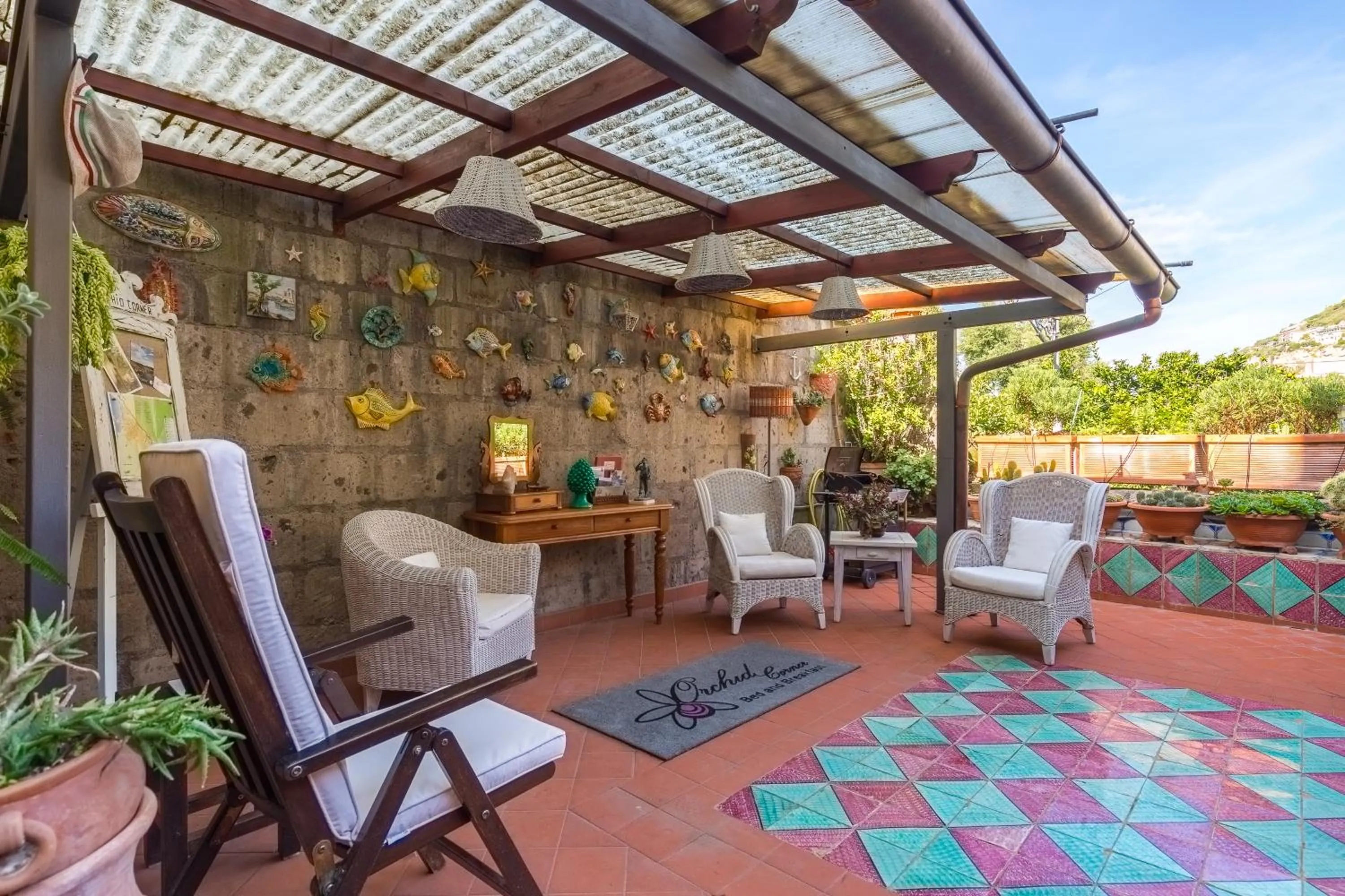 Patio in Orchid Corner Guesthouse