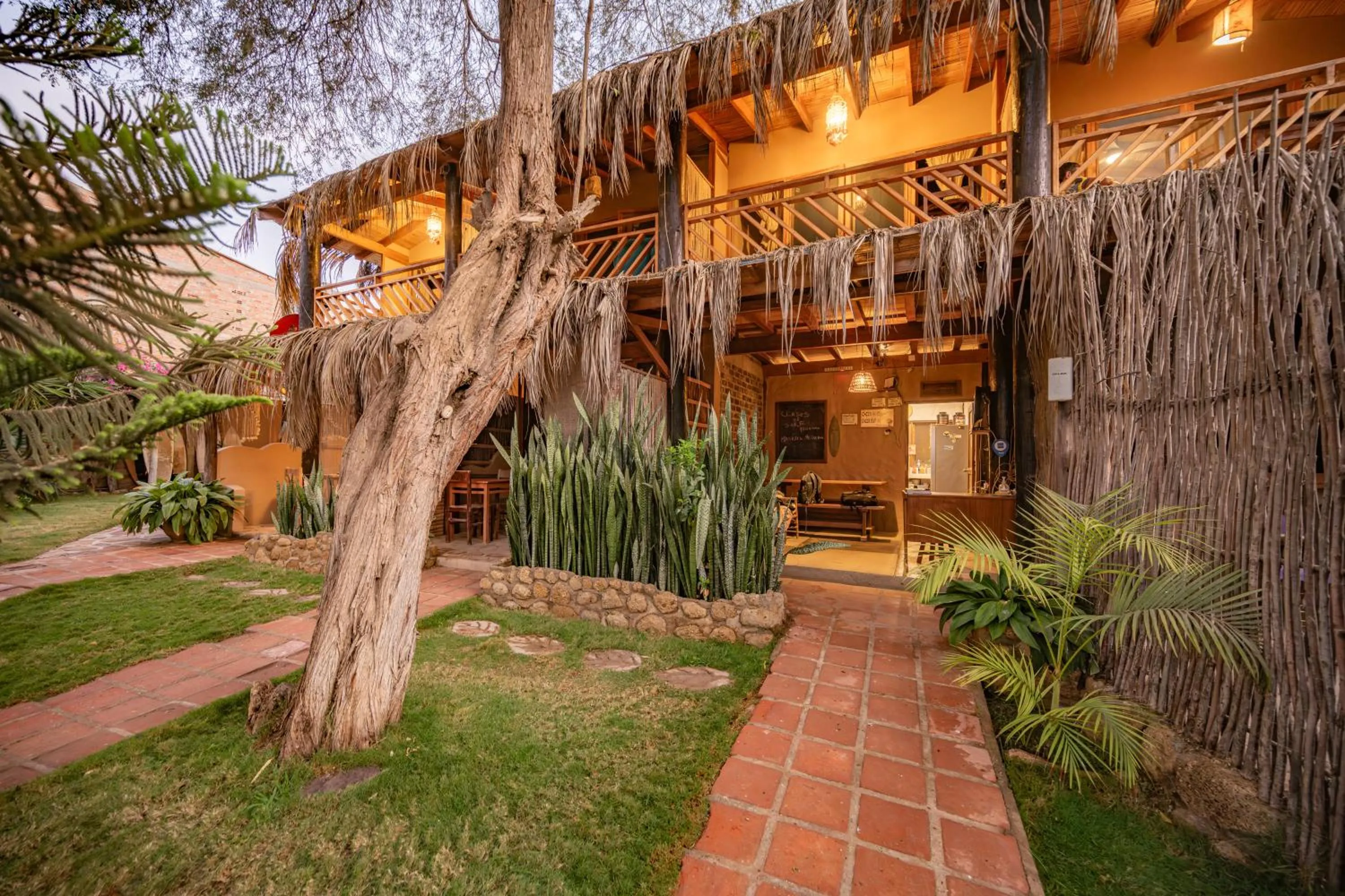 Garden in Hospedaje La Quebrada