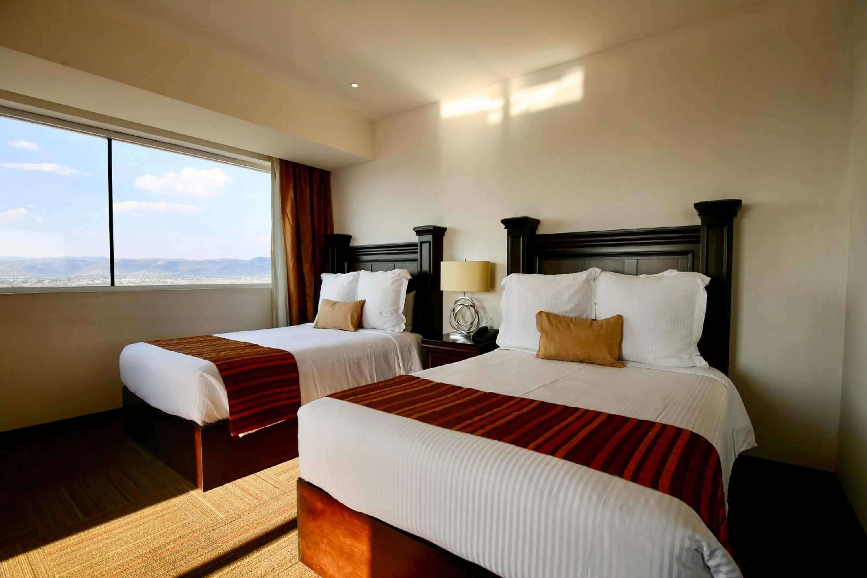 View (from property/room), Bed in Hotel Stadium Leon