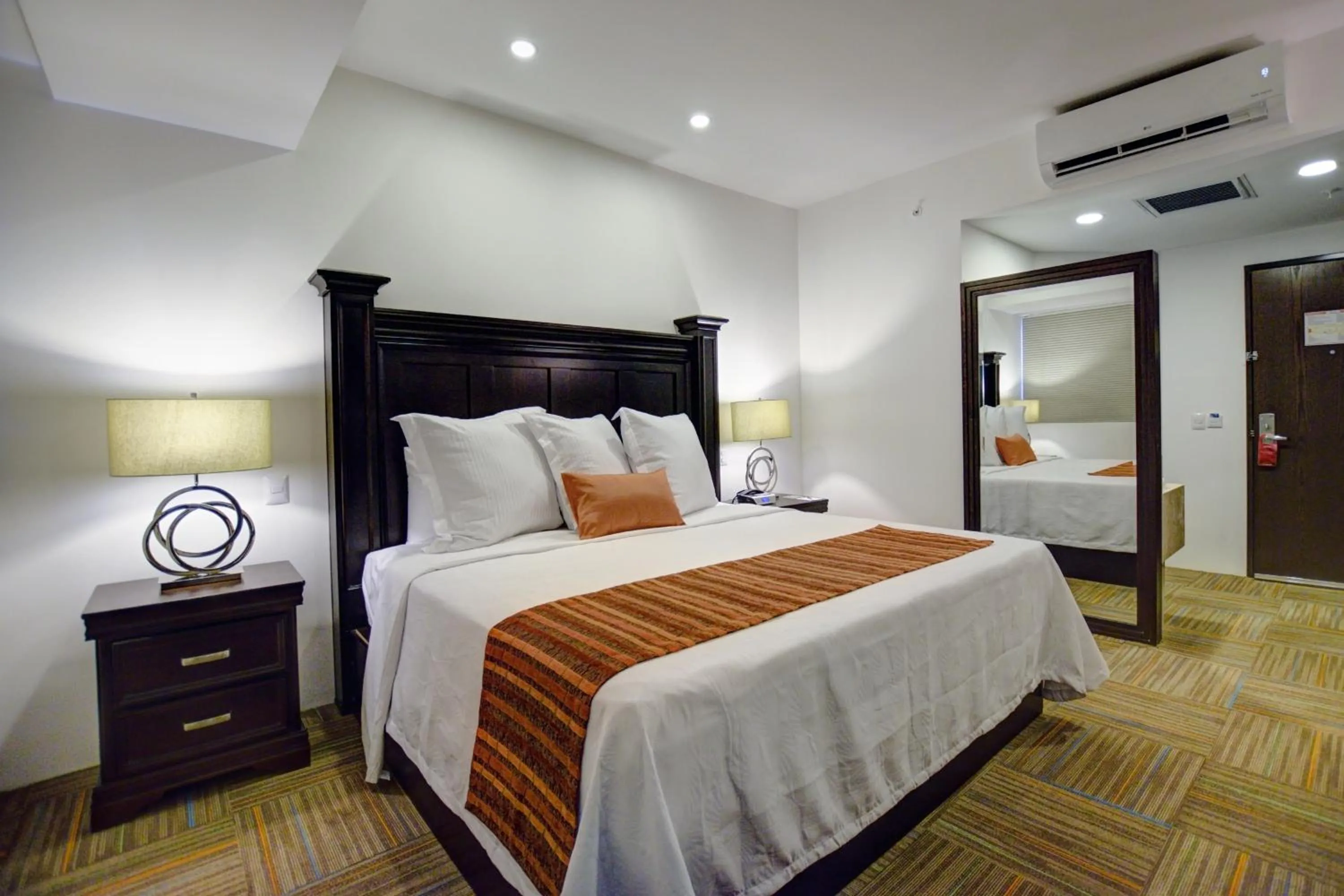 Decorative detail, Bed in Hotel Stadium Leon