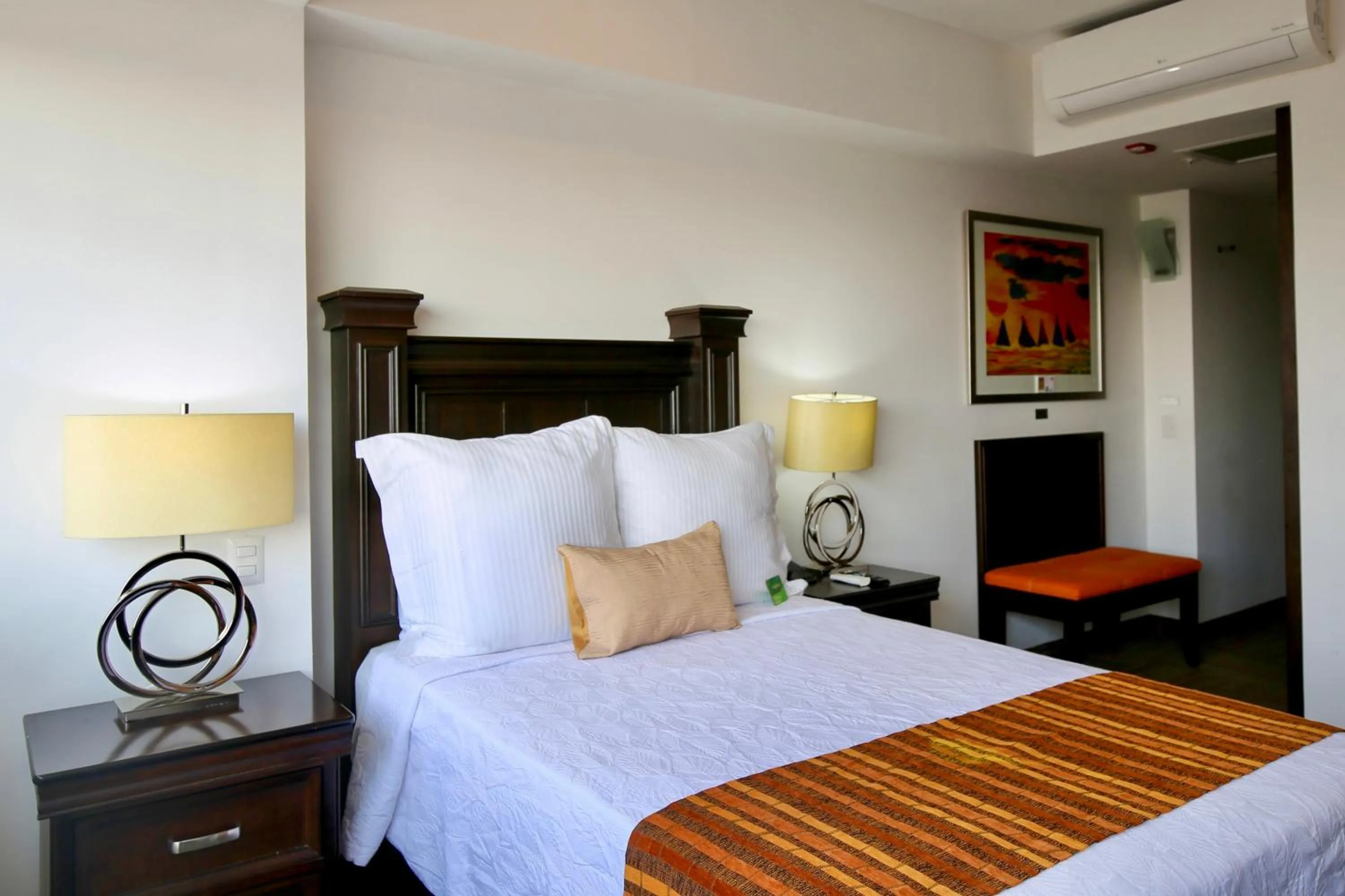 Bedroom, Bed in Hotel Stadium Leon