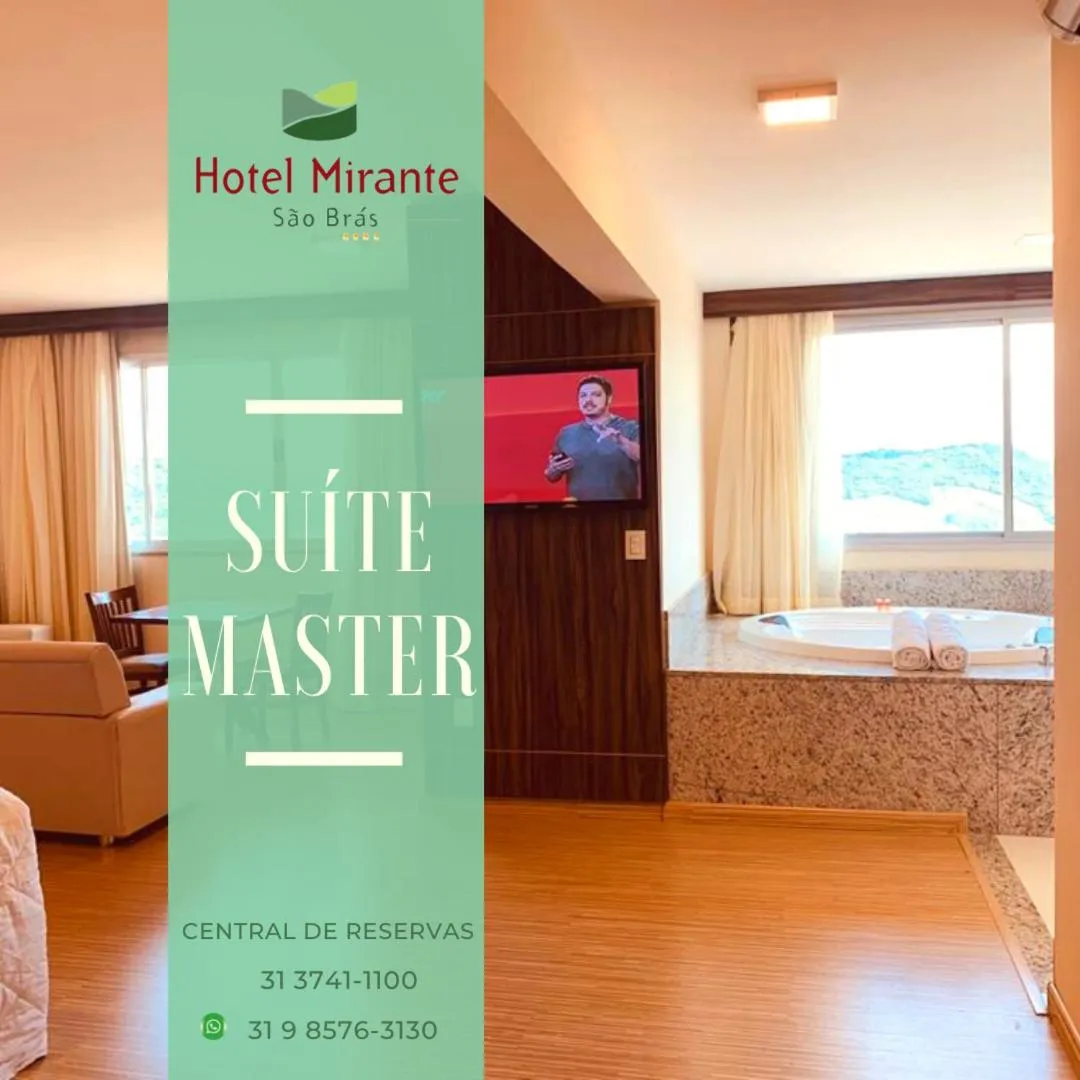 Bed in Hotel Mirante São Brás