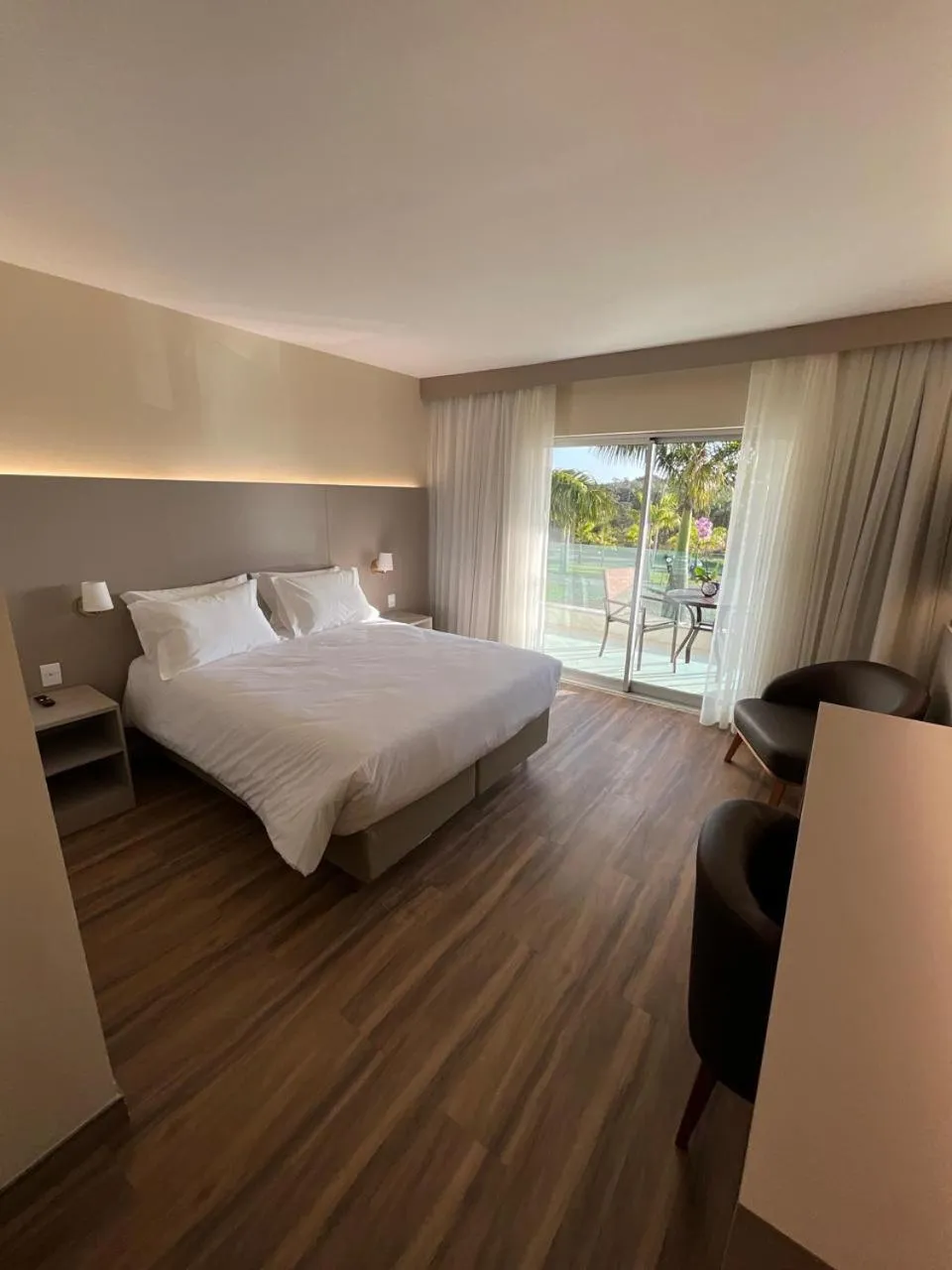 Bed in Hotel Mirante São Brás