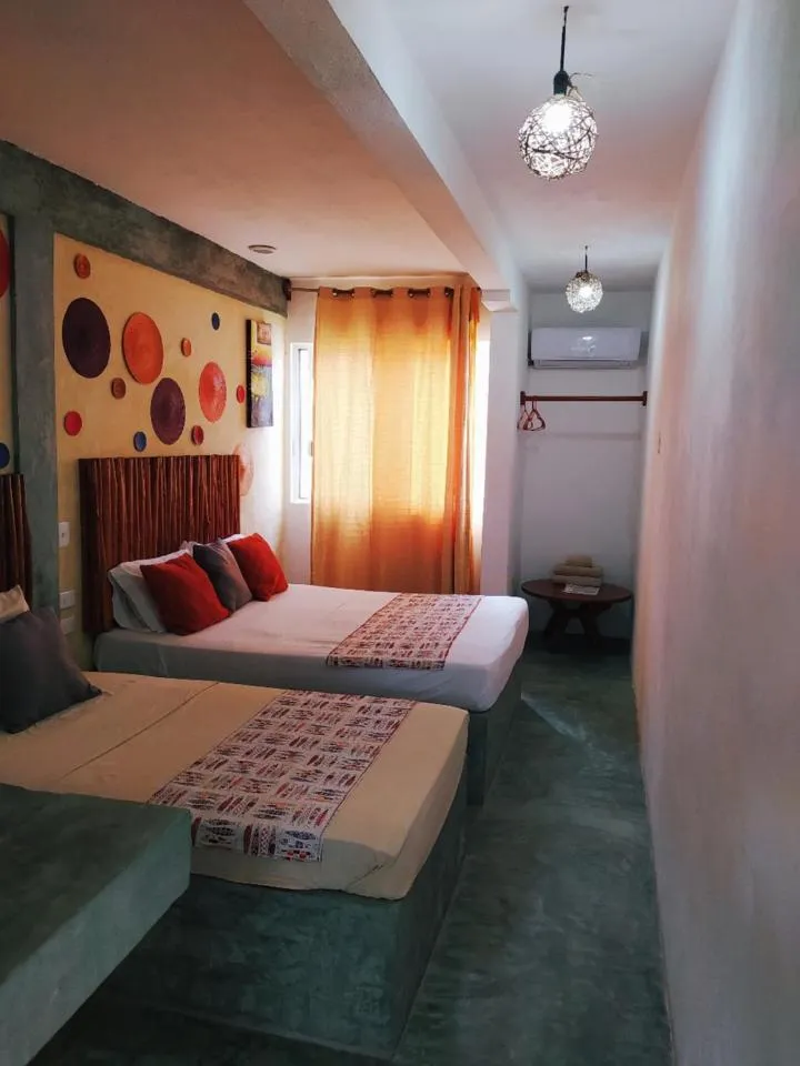 Bed in Hotel Jardin Mahahual