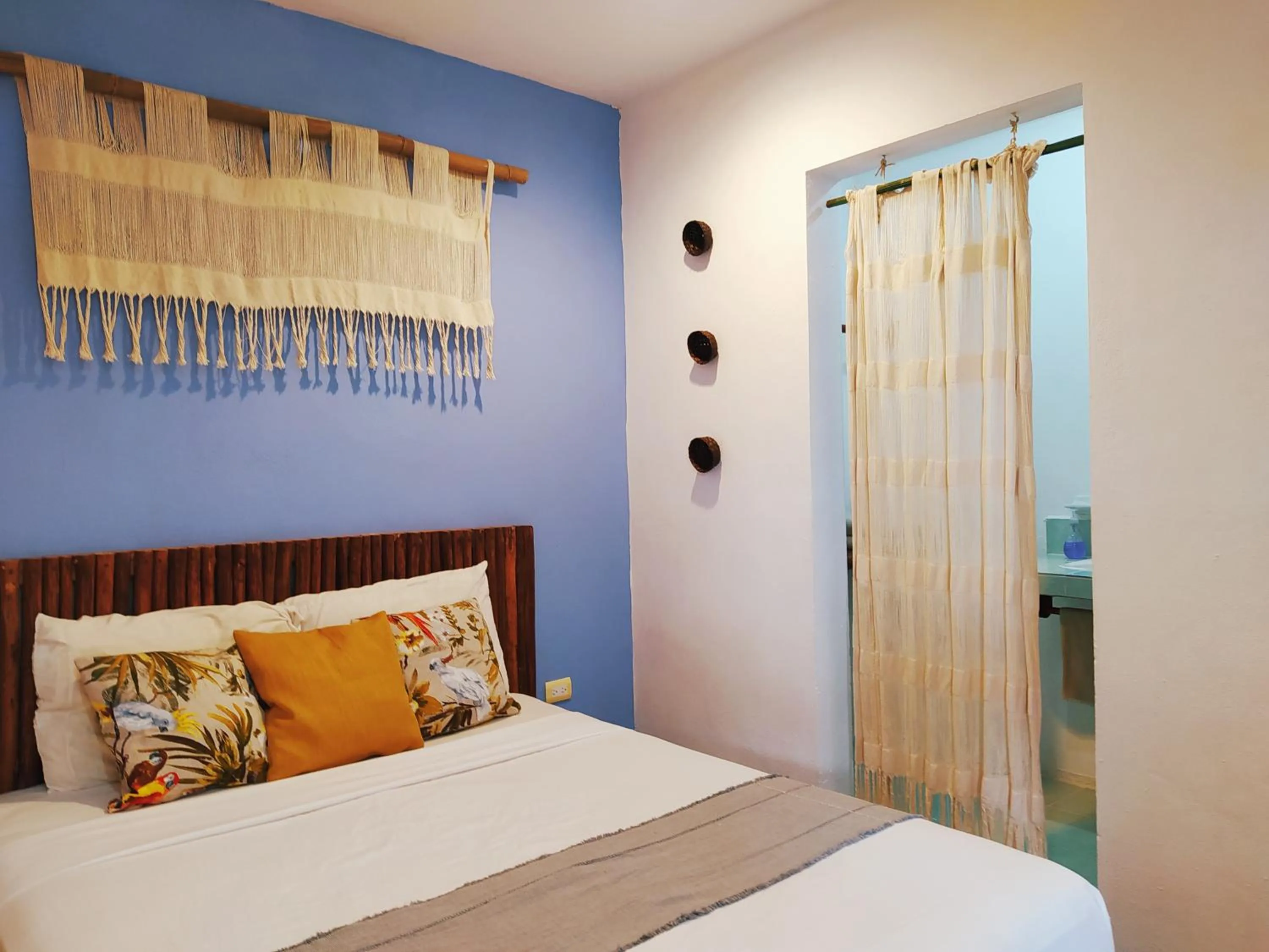 Bed in Hotel Jardin Mahahual