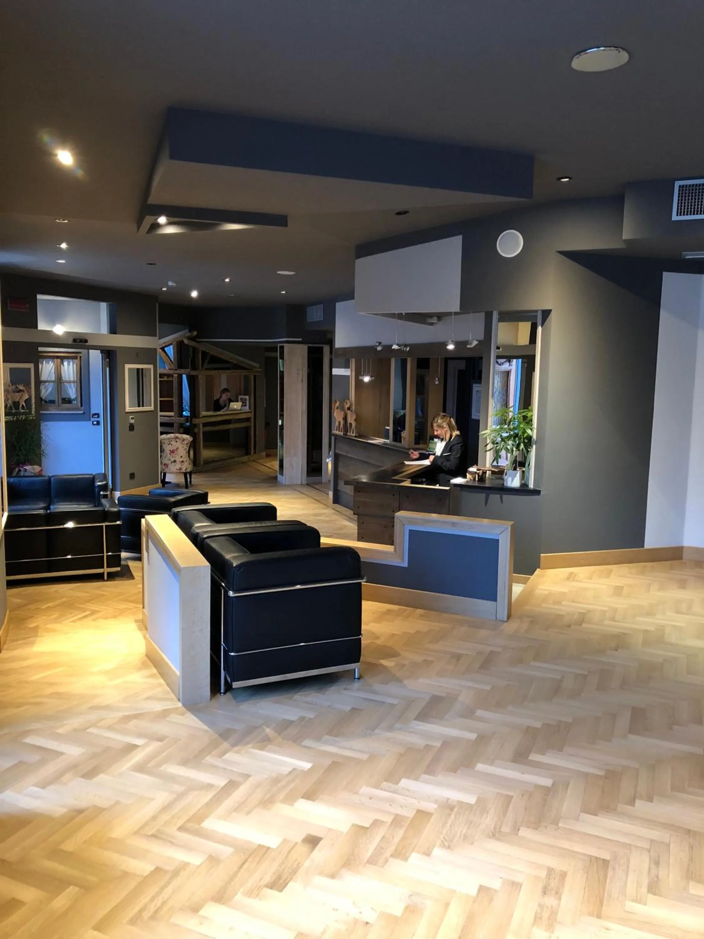 Lobby or reception in Hotel Alla Posta