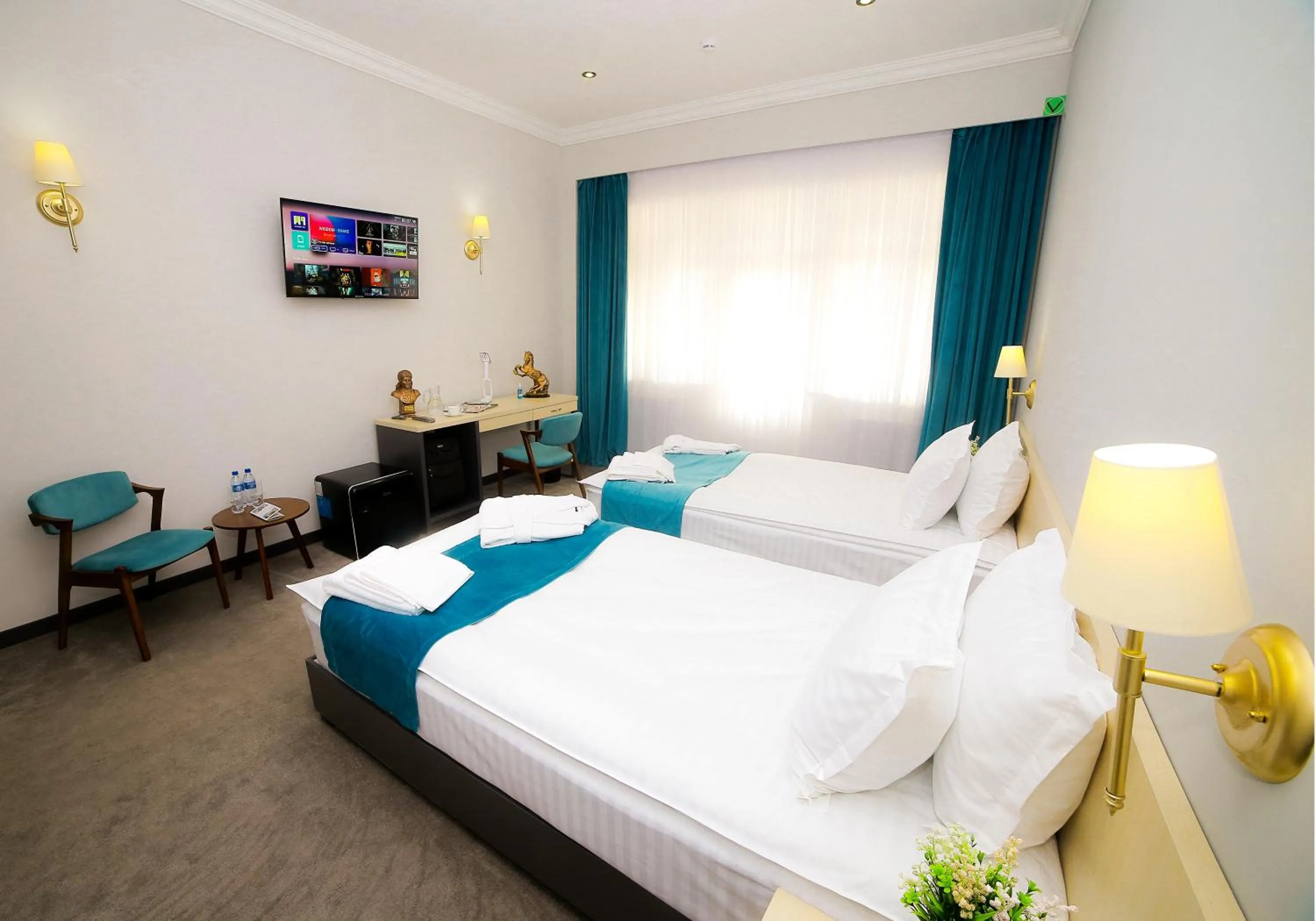 Bed in Khiva Residence Hotel