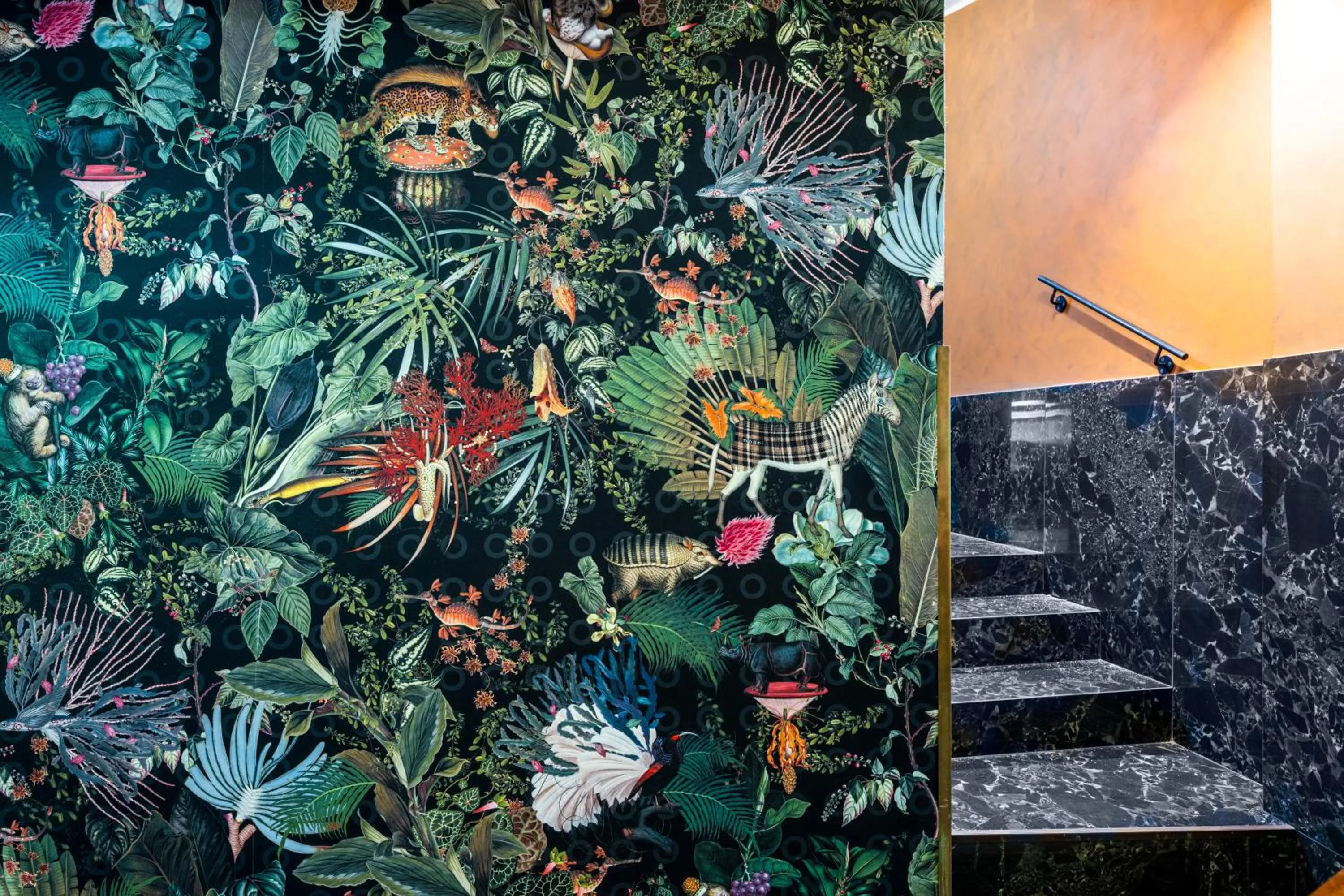 Decorative detail in Hotel Paganelli