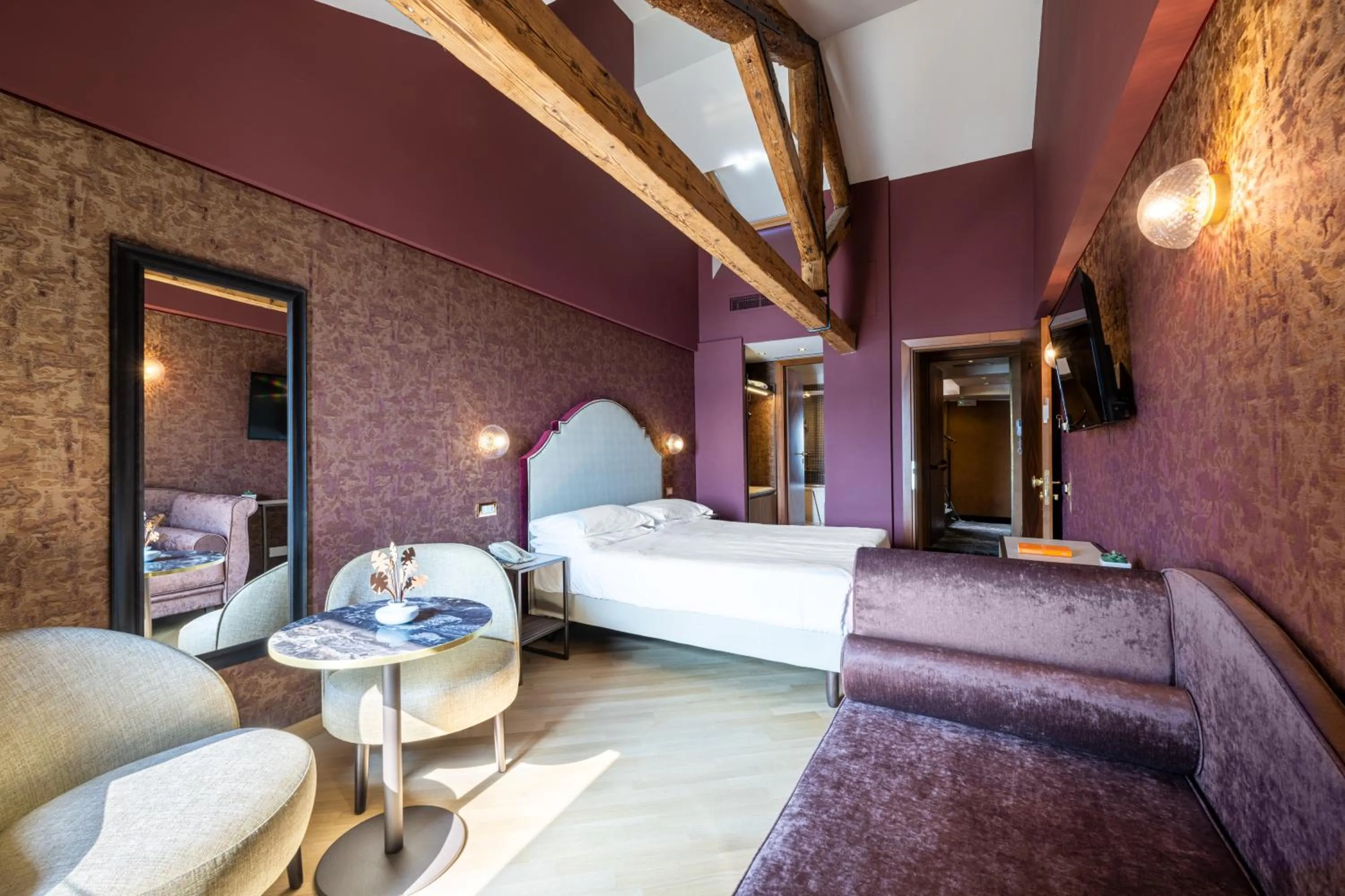 Bedroom, Bed in Hotel Paganelli