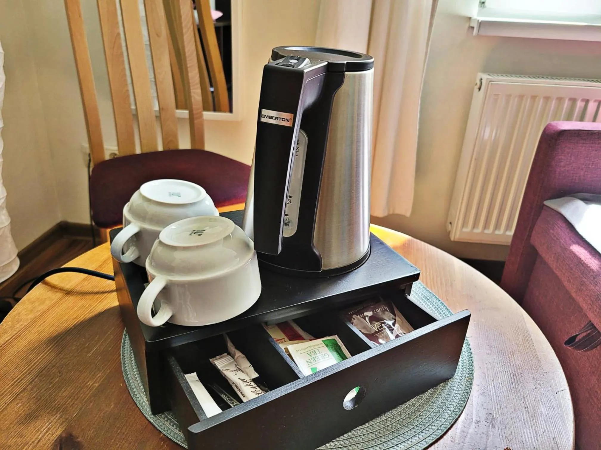 Coffee/tea facilities in Salve station