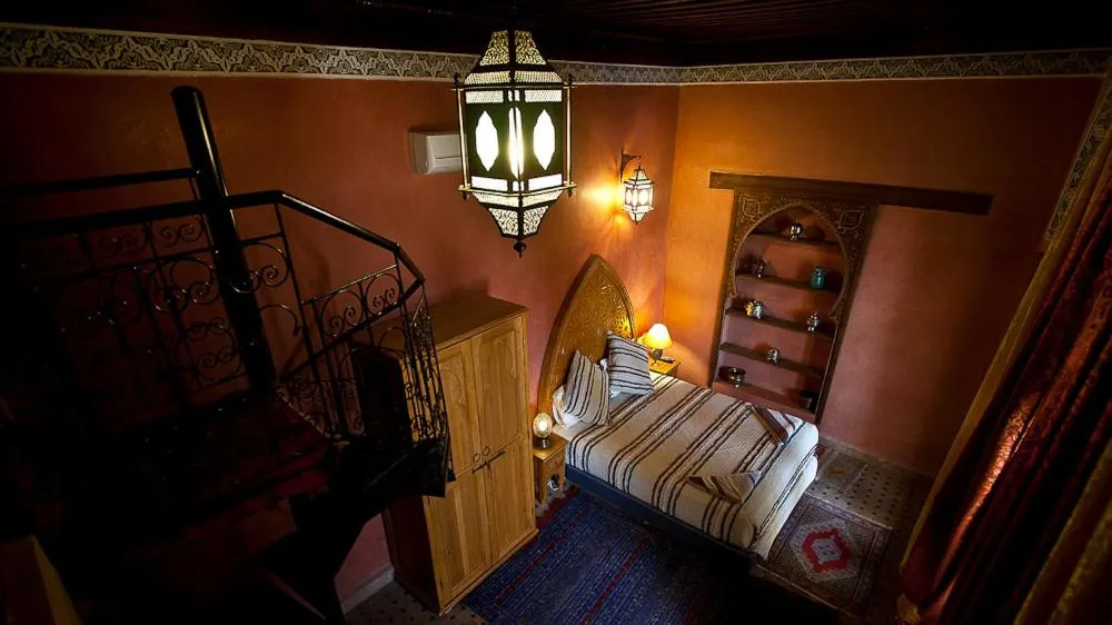 Bed in Riad Layalina Fes