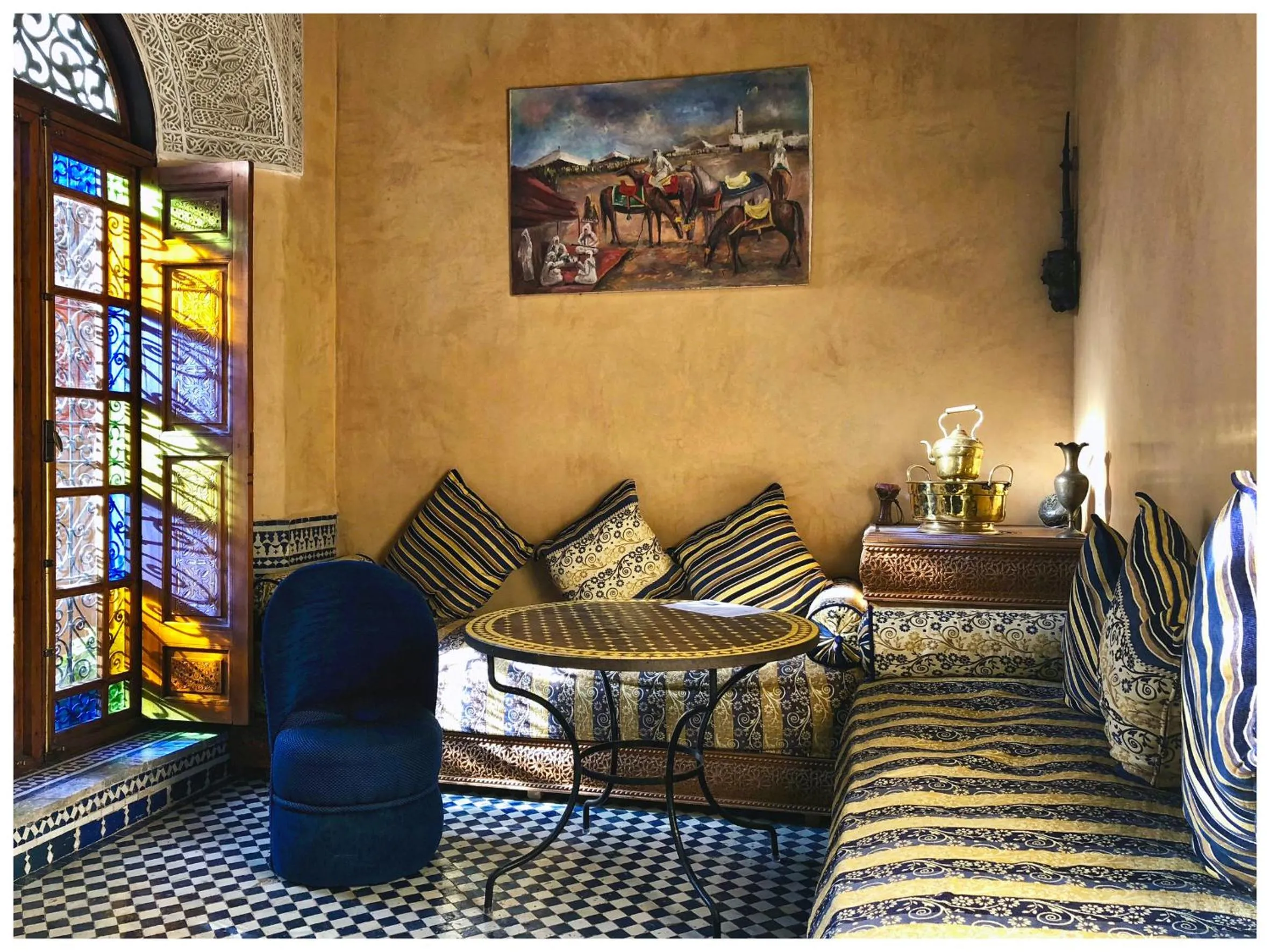Living room in Riad Layalina Fes
