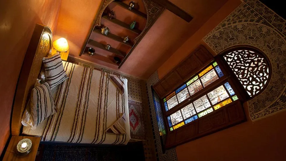 Bed in Riad Layalina Fes